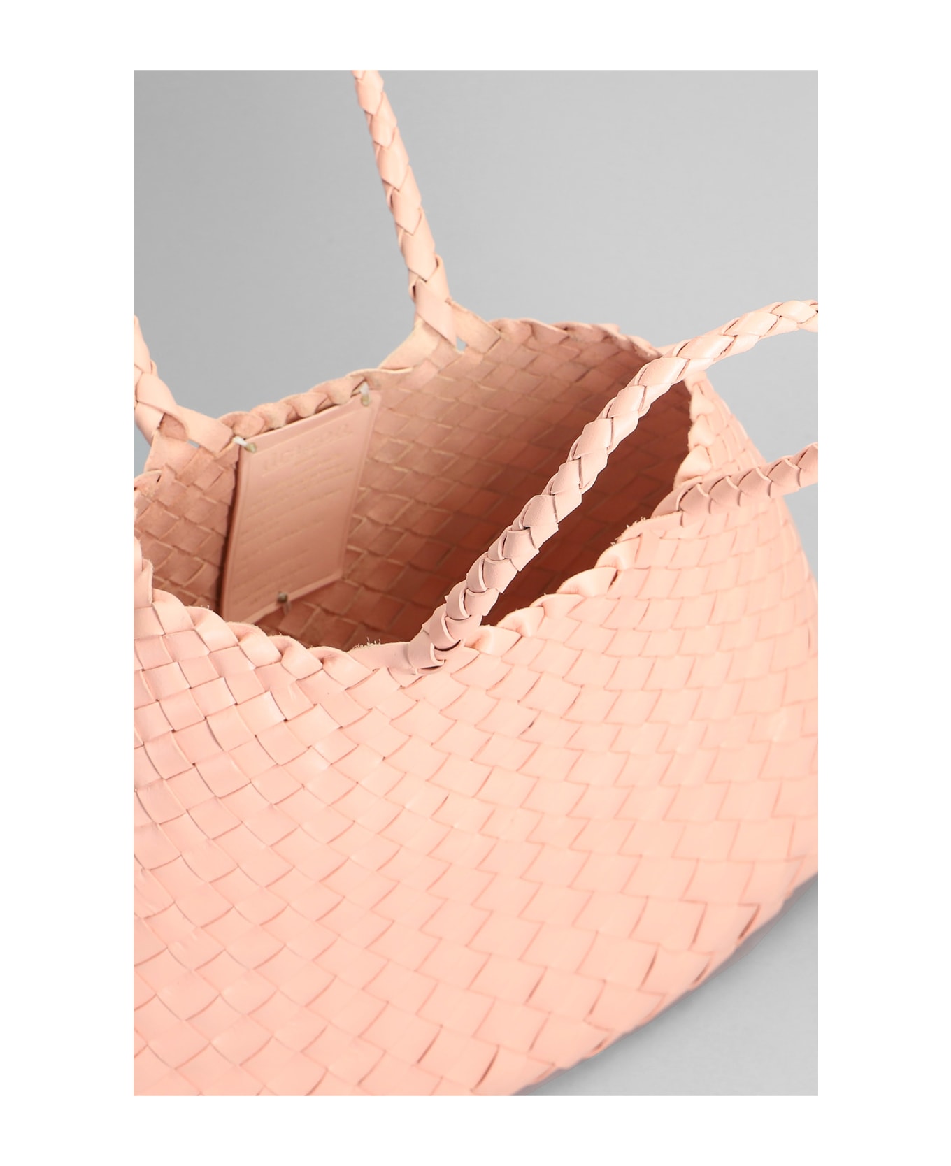 Dragon Diffusion Santa Croce Small Tote In Rose-pink Leather - rose-pink