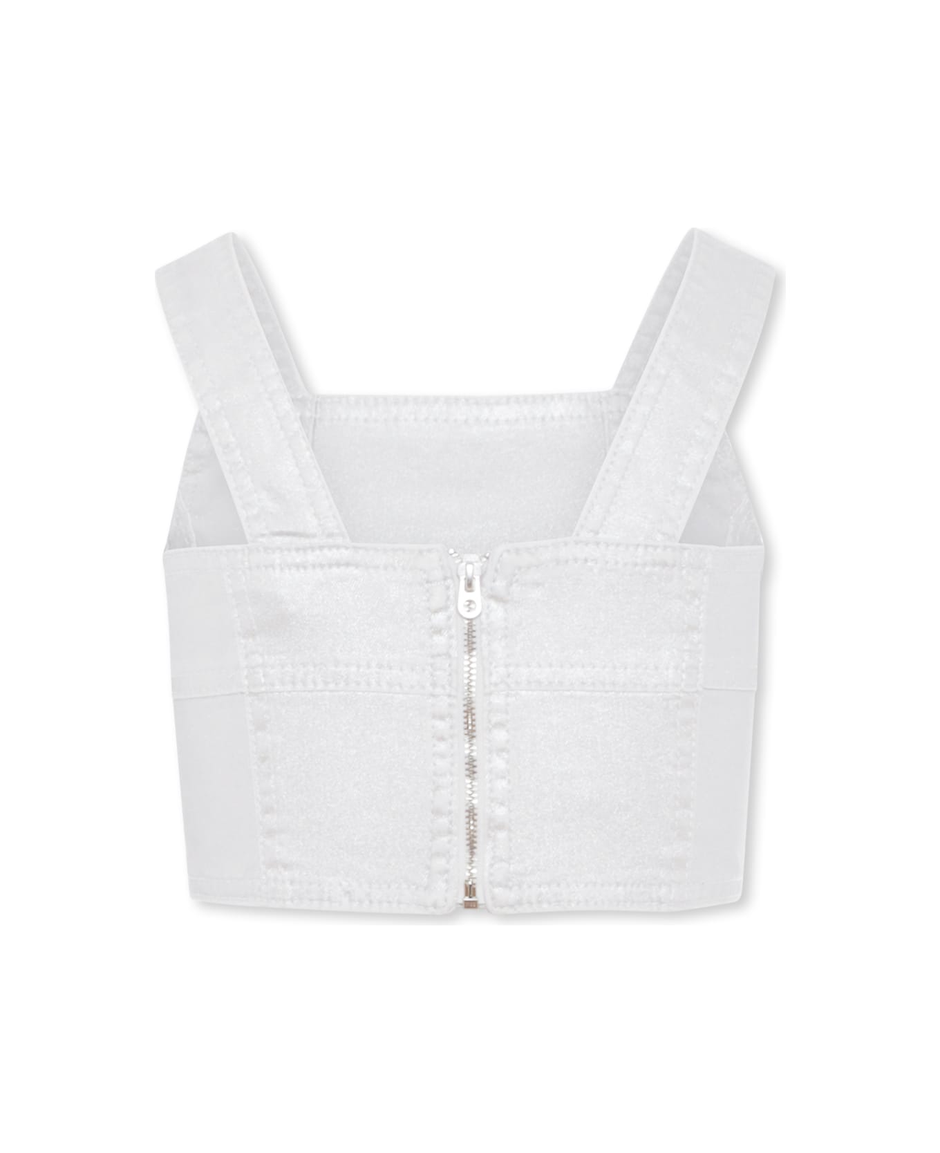 Marc Jacobs Silver Crop Top For Girl - Silver