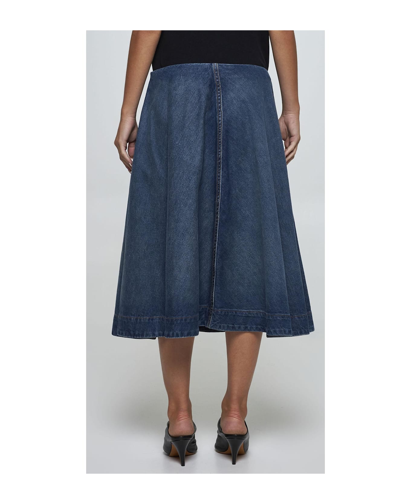 Khaite Renta Denim Skirt - BLU