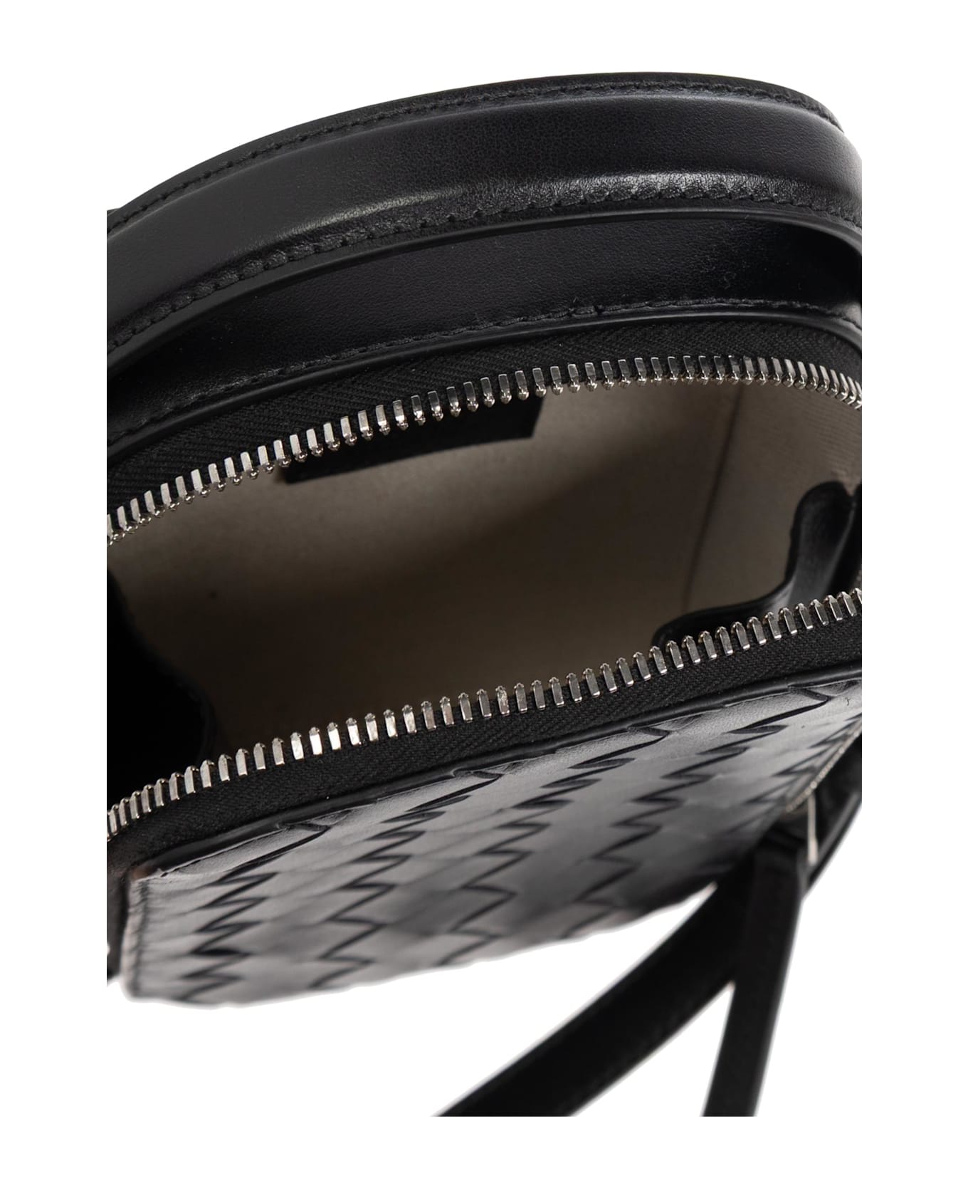 Bottega Veneta Phone Case Getaway With Strap - Black