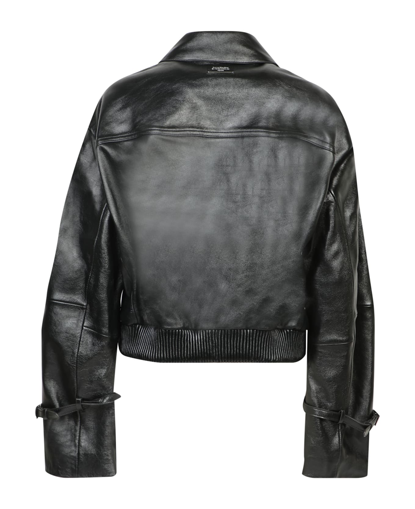 Acne Studios Zip-up Leather Jacket - Black