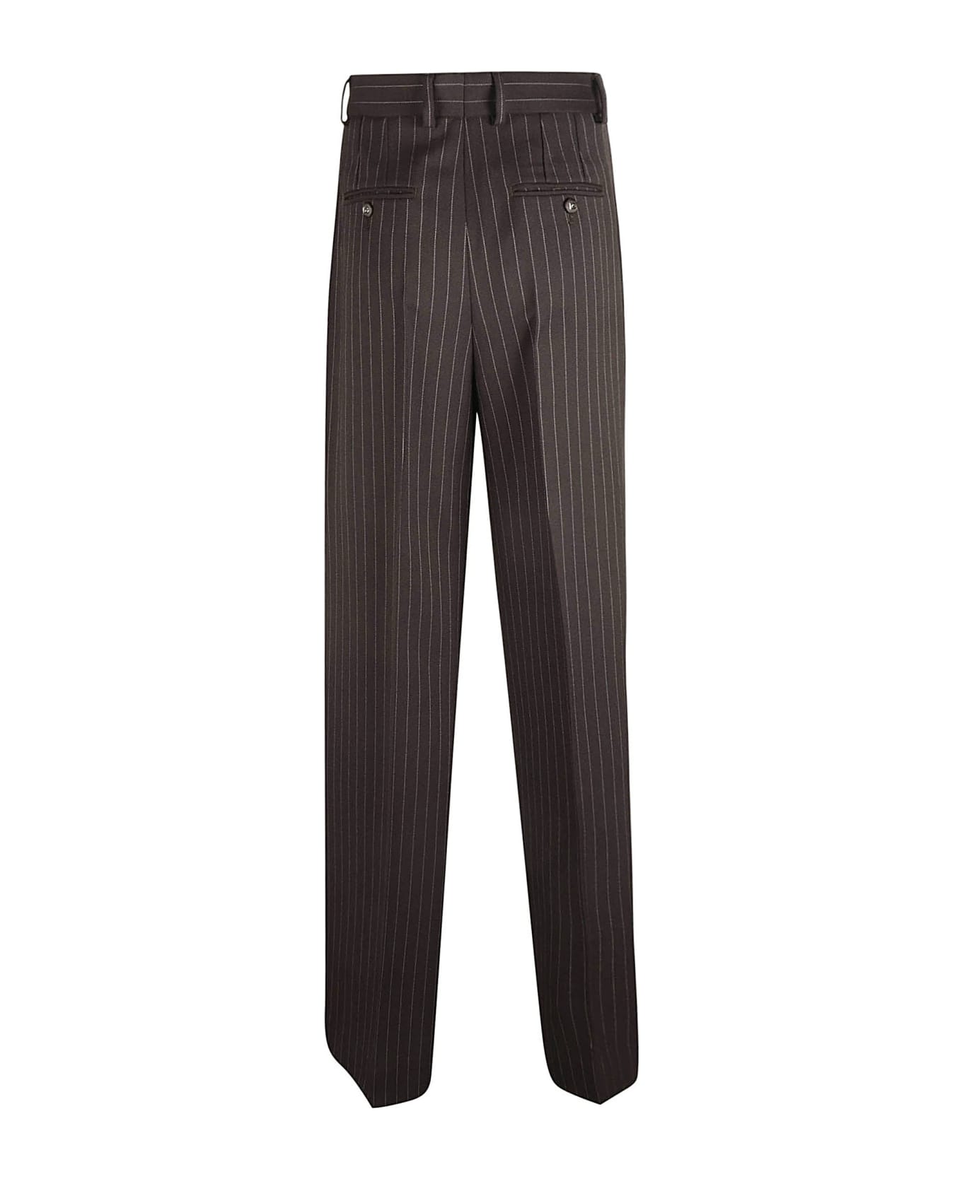 Dolce & Gabbana Pinstripe made Trousers - BROWN