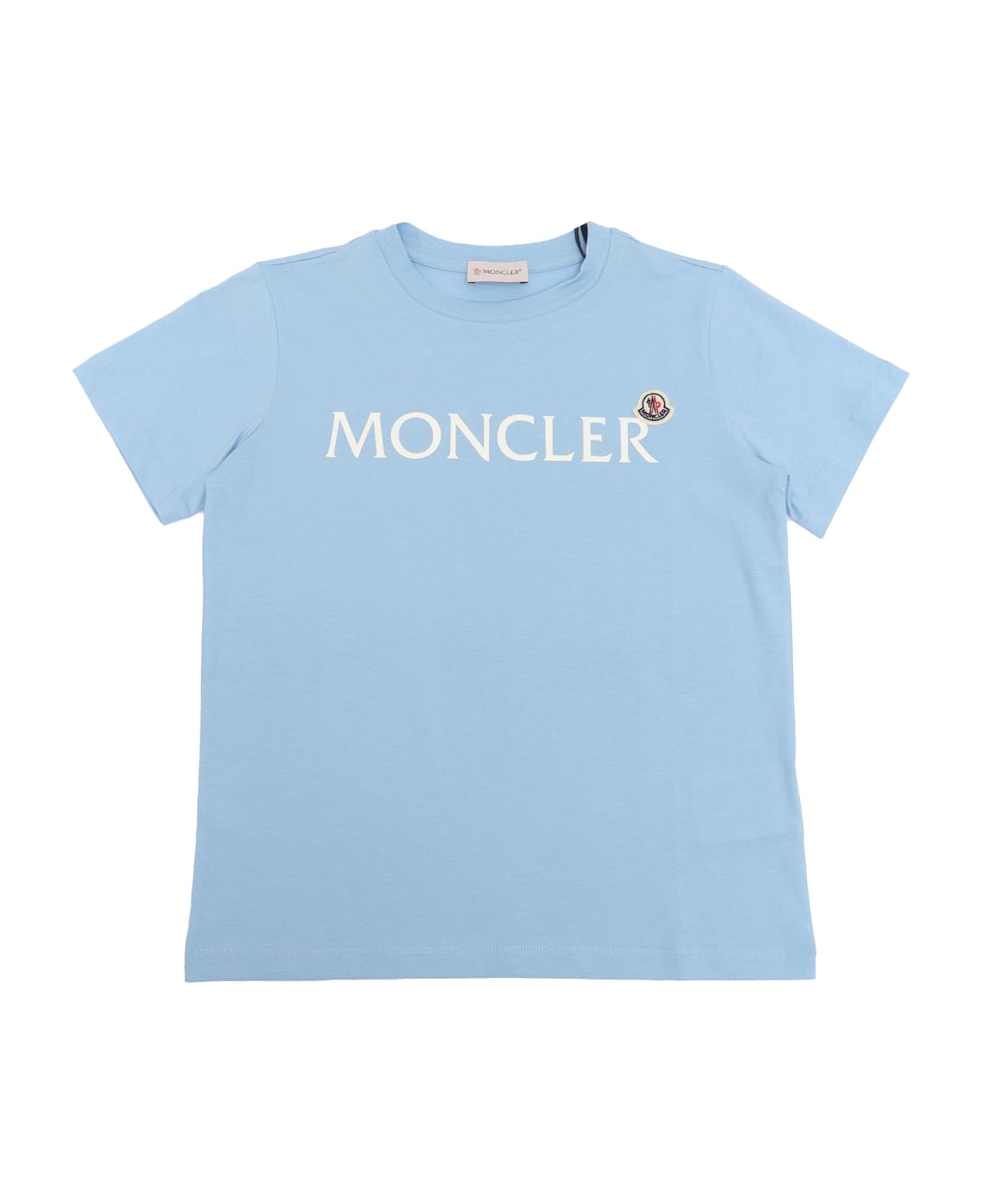 Moncler Ss T-shirt - LIGHT BLUE
