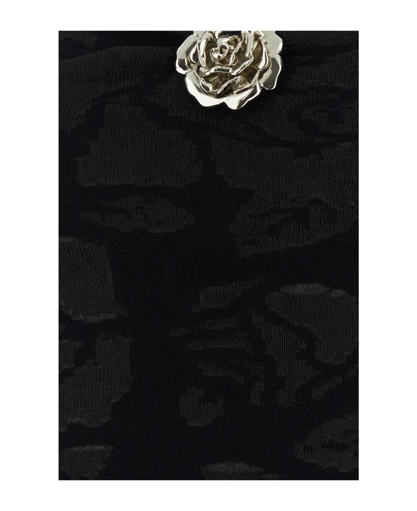 Blumarine Black Polyester Blend Mini Dress - Nero