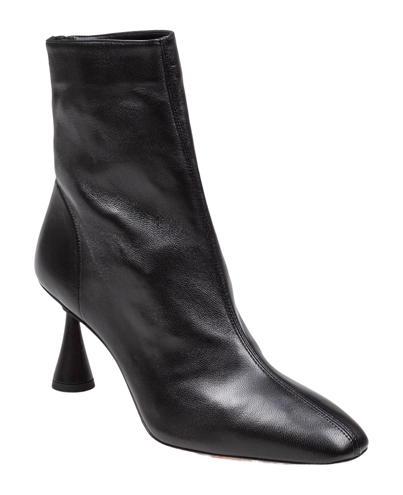 Aquazzura Aquazzurra Amore Bootie 75 In Black Leather - Black
