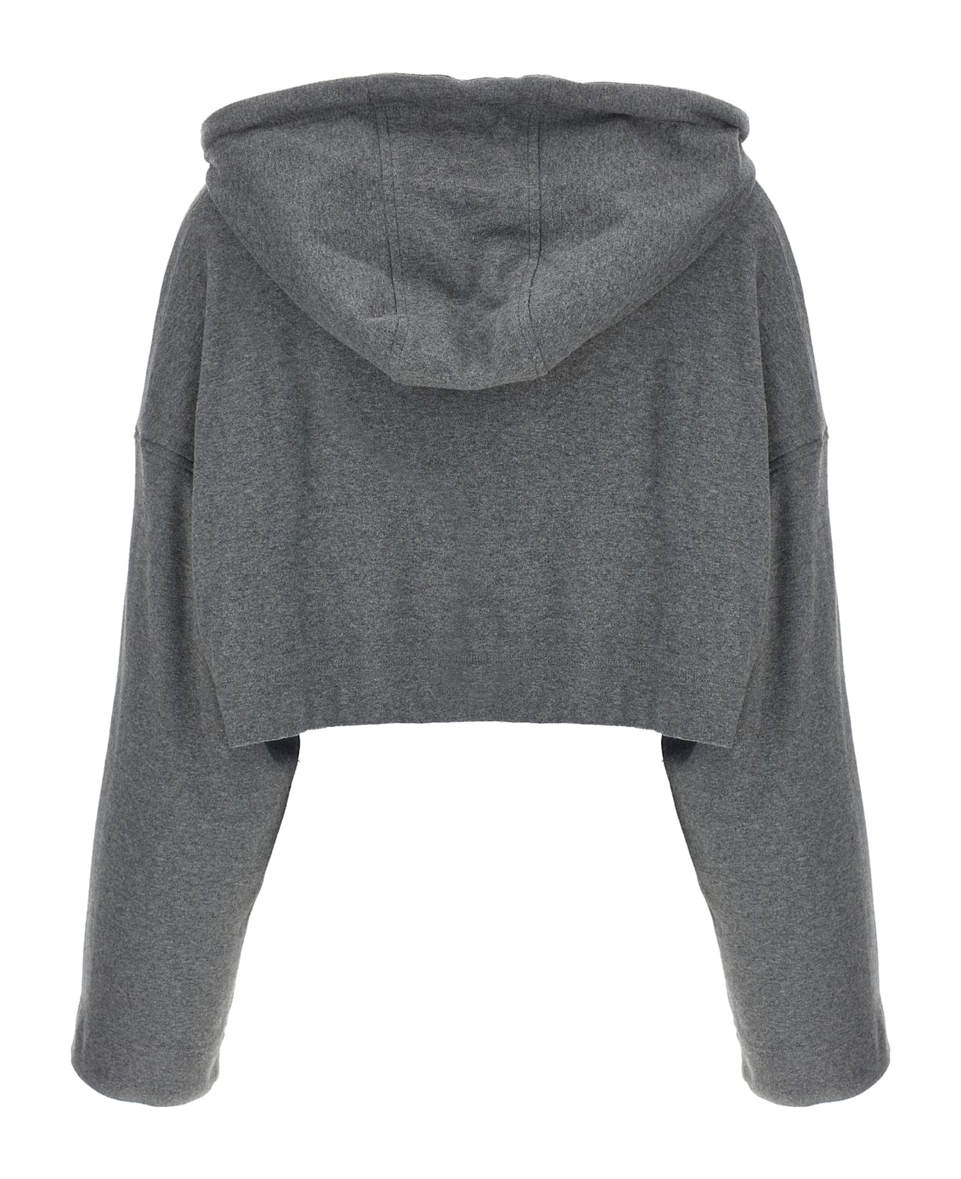 Giovanni Bedin Cropped Hoodie - Gray