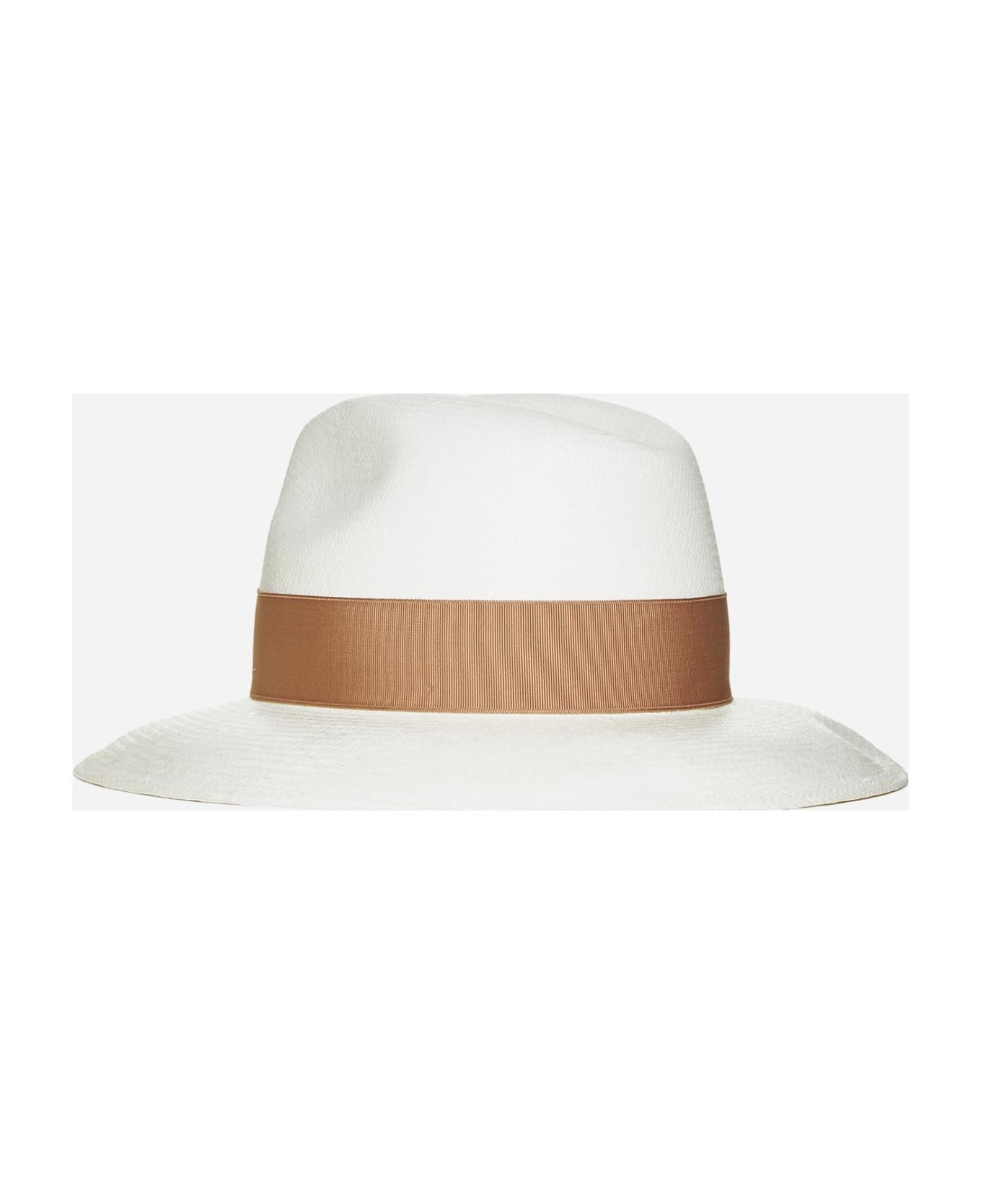 Borsalino Fine Large Brim Panama Hat - Coffee