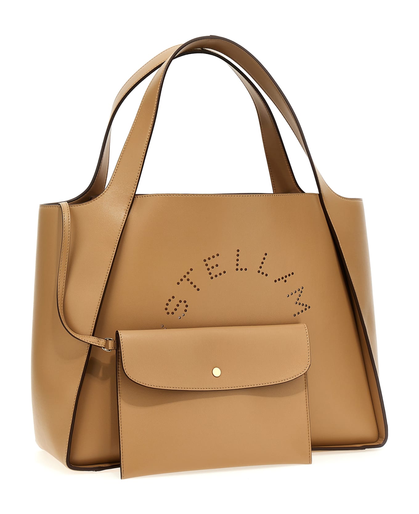 Stella McCartney The Logo Bag Shopping Bag - Sand