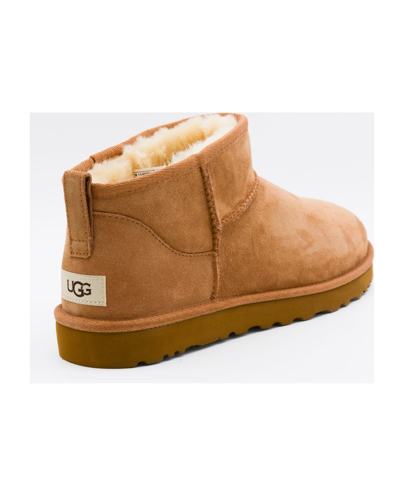 UGG Brown Suede Ultra Mini Boots - Chestnut