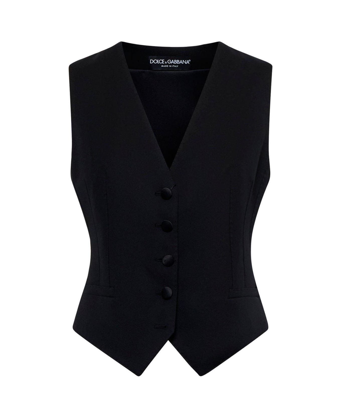 Dolce & Gabbana Single-breasted Vest - Nero