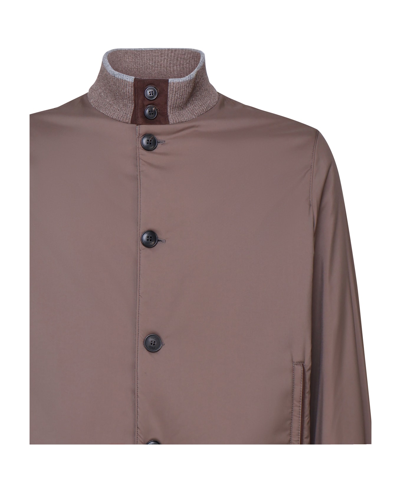 Fedeli Technical Fabric Jacket - Coffee