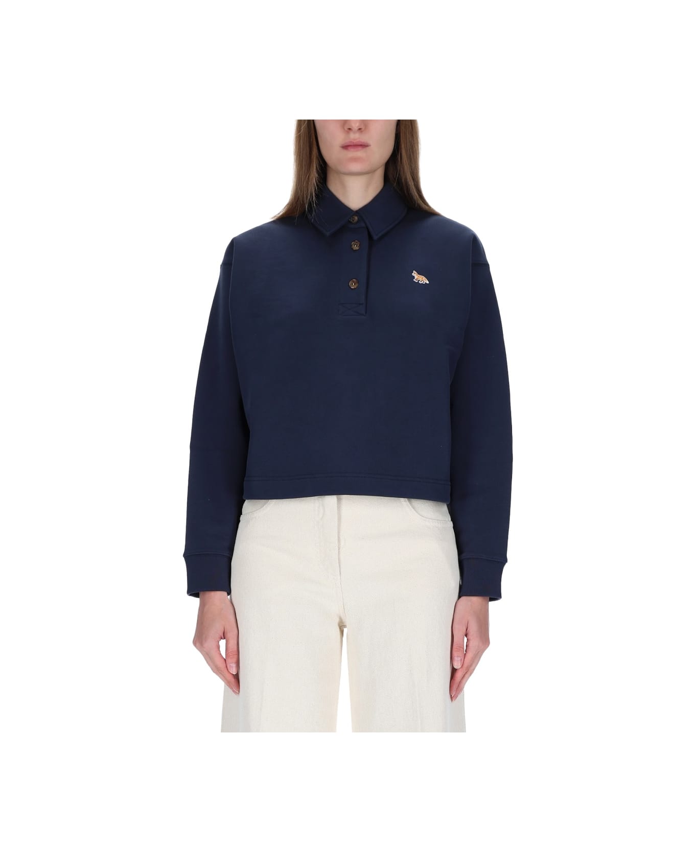 Maison Kitsuné Sweatshirt "fox" - BLUE