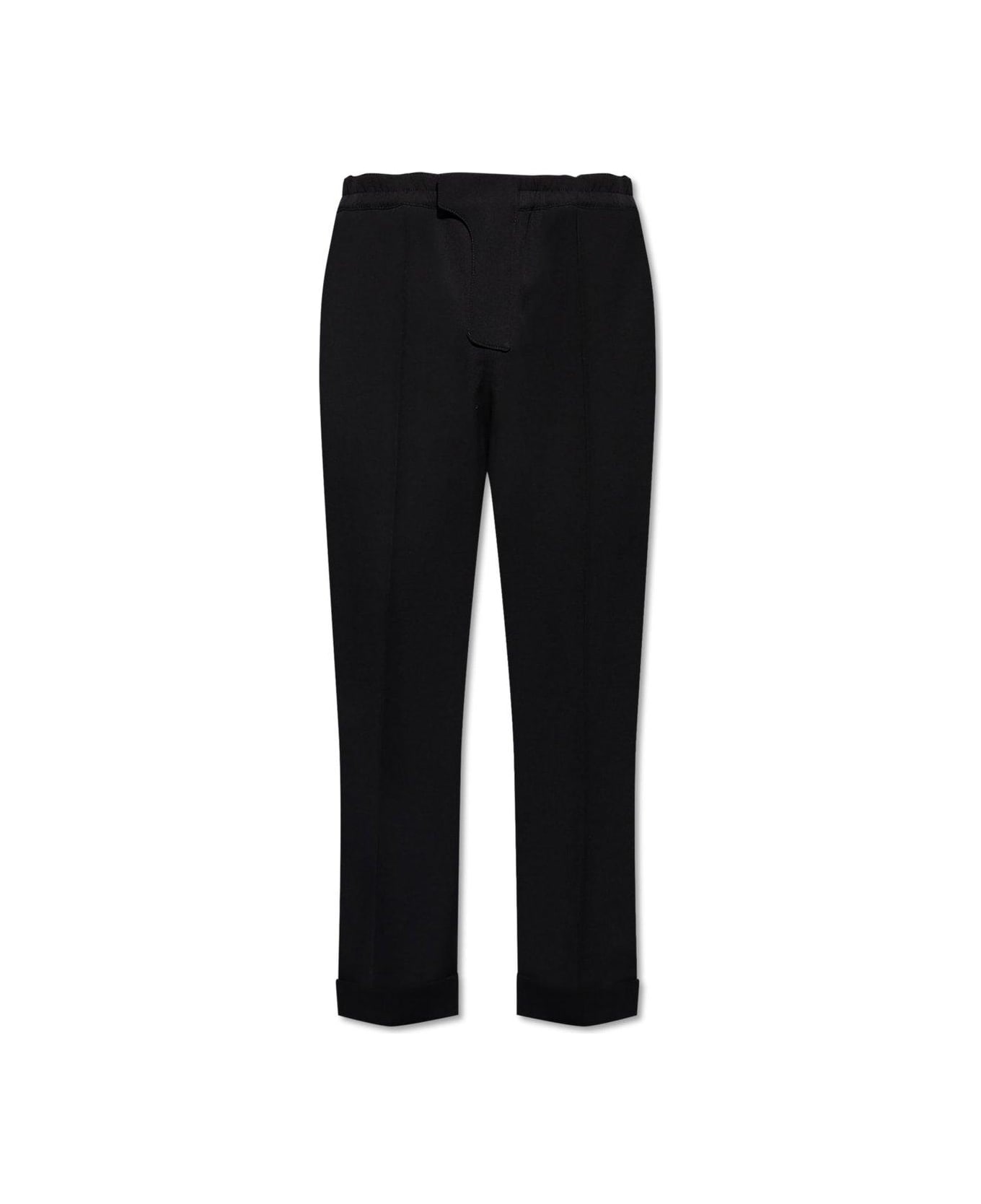 Balmain Straight-leg Cropped Trousers - Black