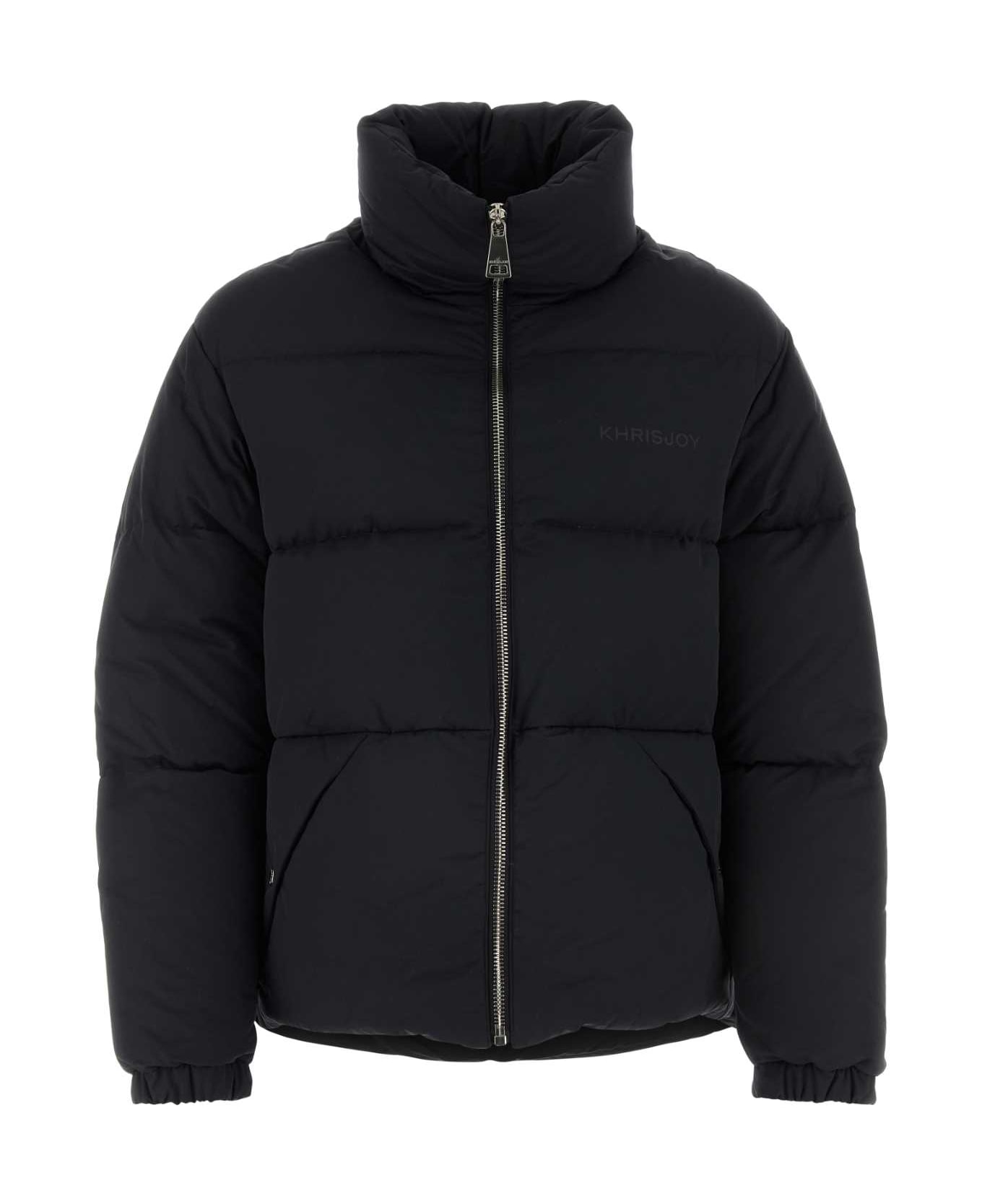 Khrisjoy Black Cotton Blend Oversize Puff Down Jacket - BLACK