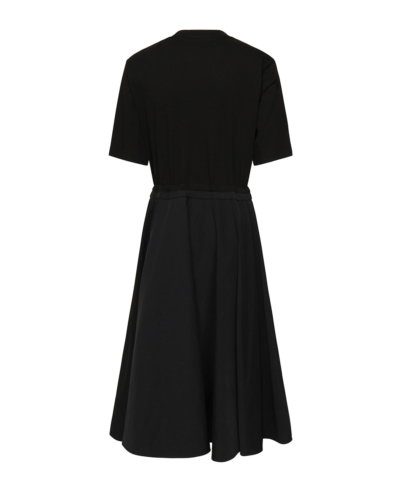 Moncler Pleated Midi Dress - Black