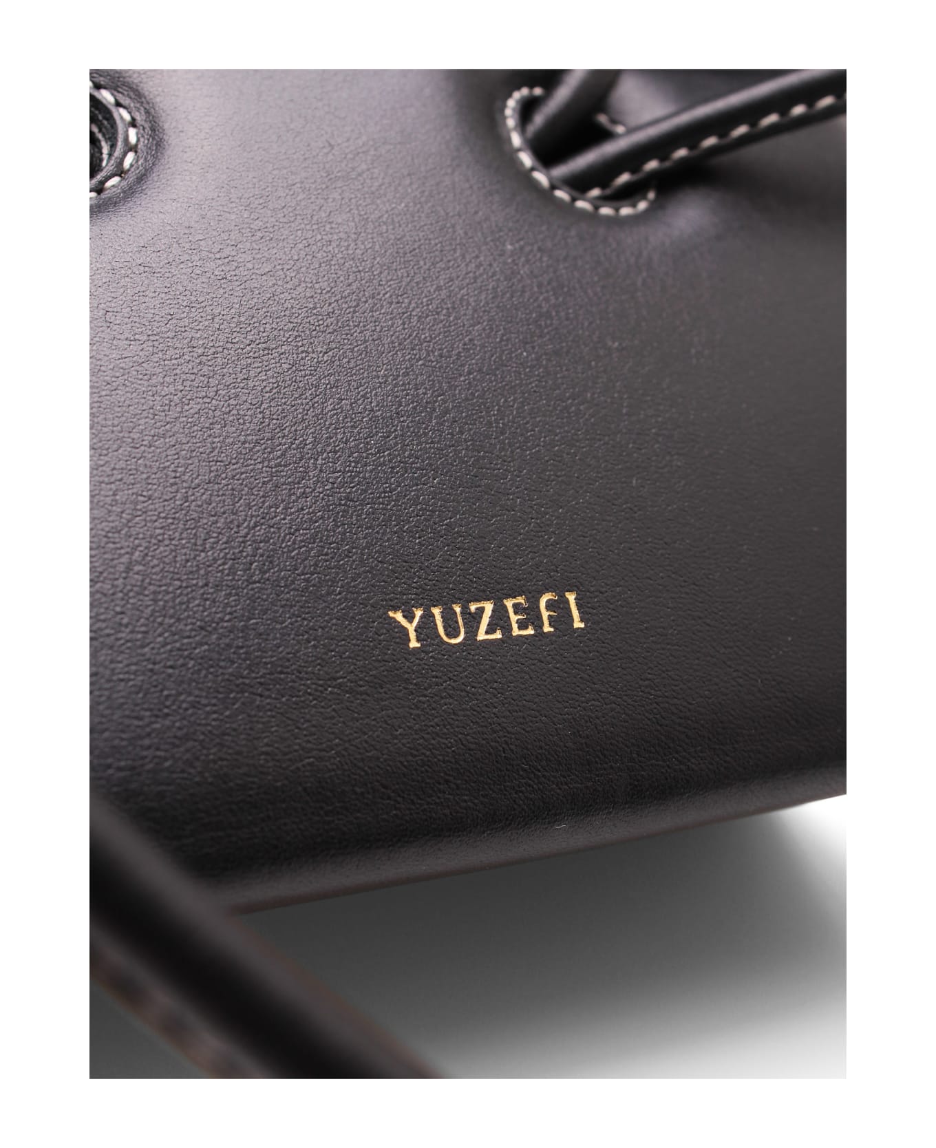 YUZEFI 'mini Taco' Leather Tote Bag - Black