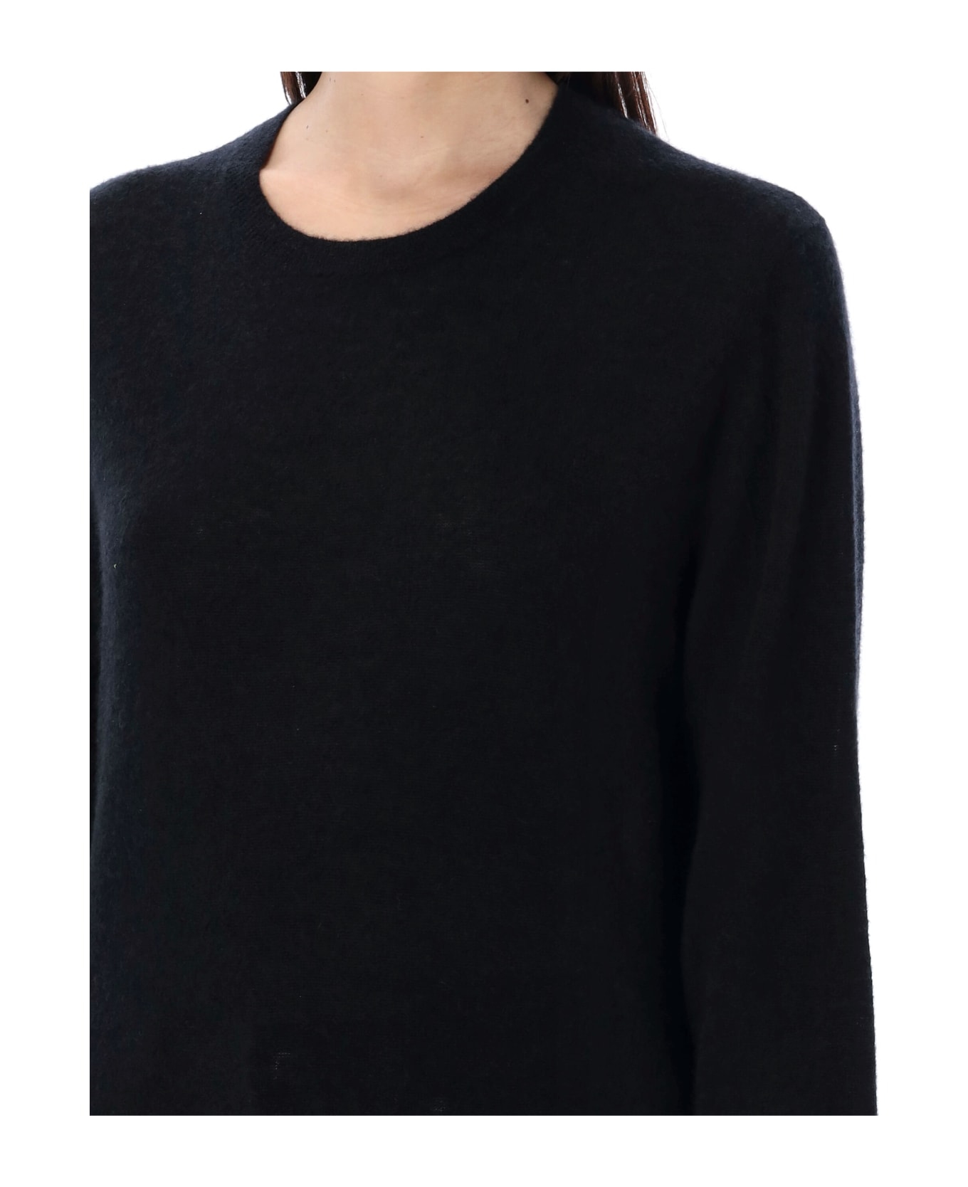 Saint Laurent Cashmere And Silk Sweater - BLACK