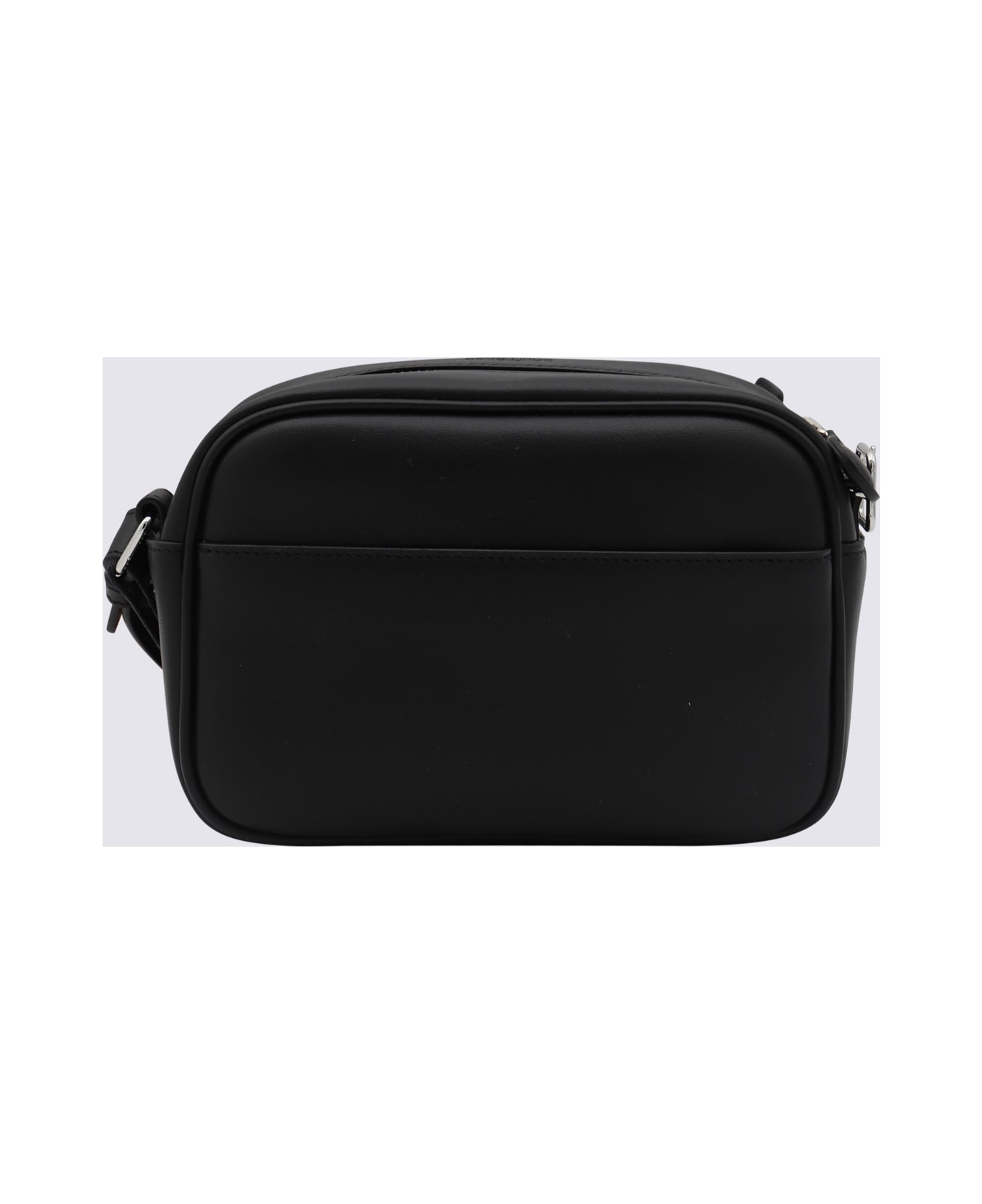 Courrèges Black Leather Top Handle Bag - BLACK