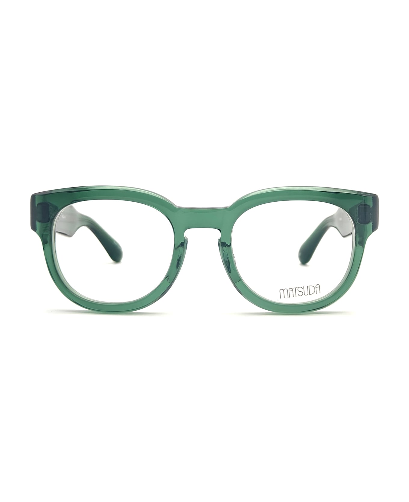 Matsuda M1038 - Bottle Green / Silver Rx Glasses - bottle green