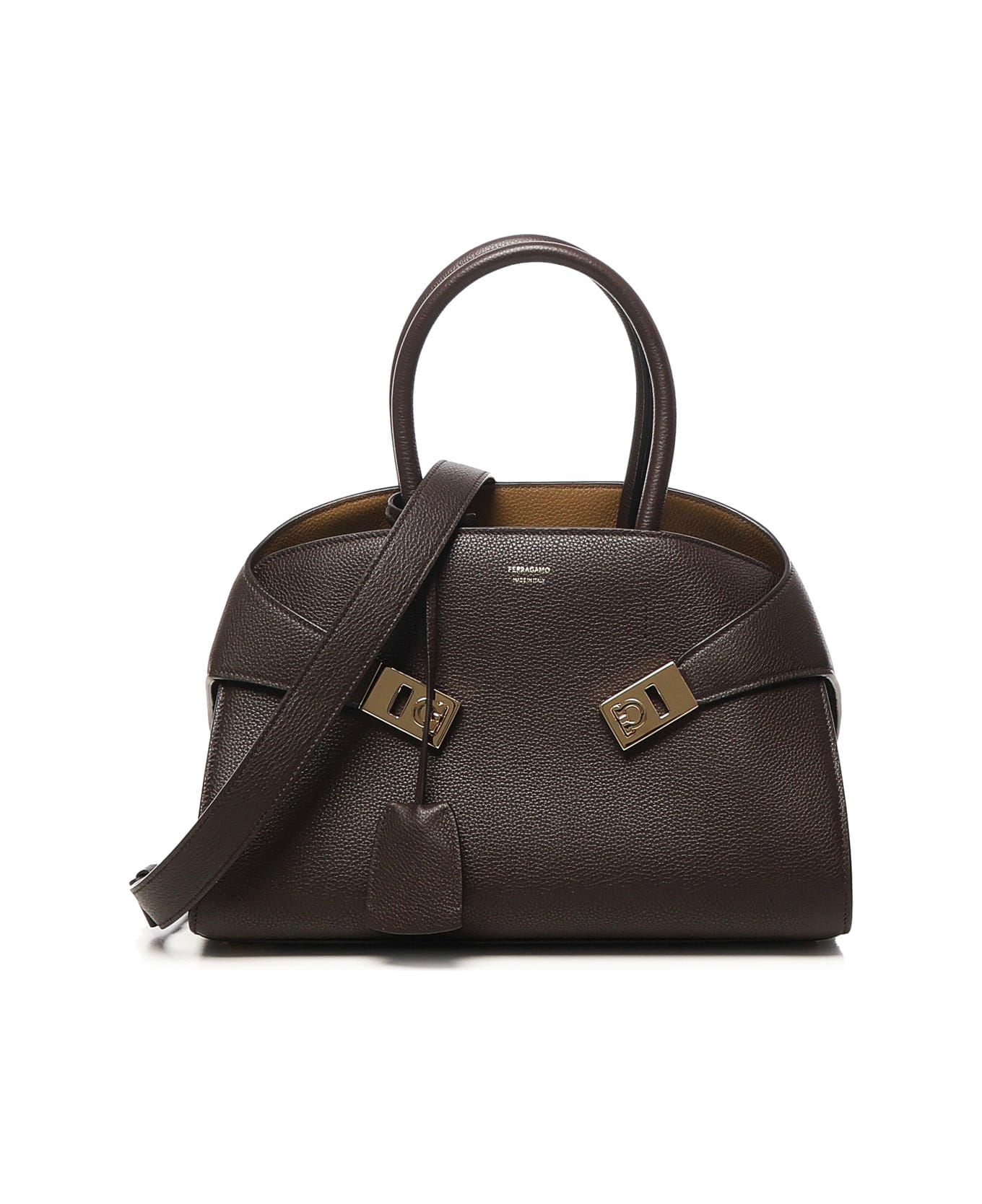 Ferragamo Hug M Tote Bag - Brown