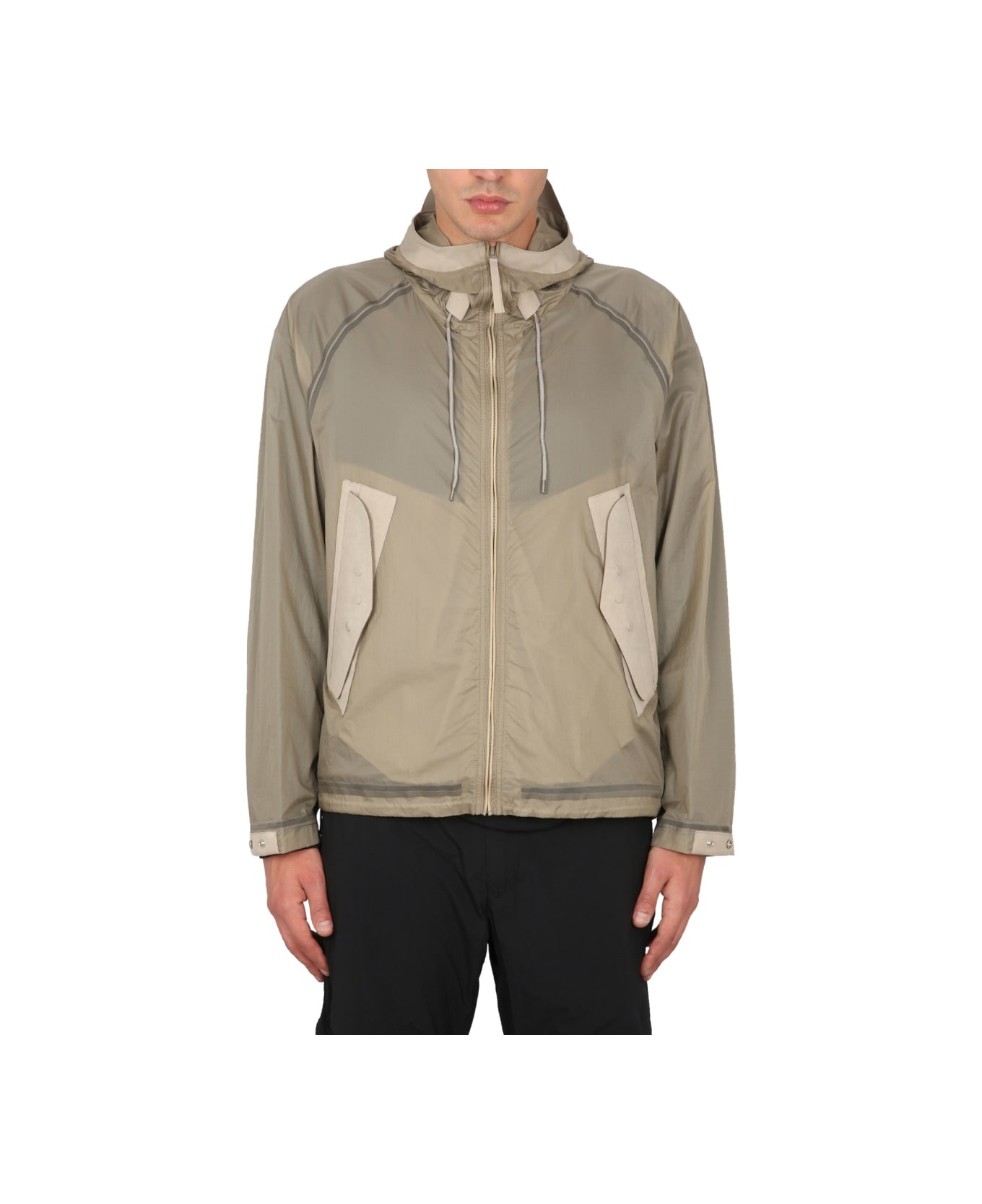 Ten C Parka Short Combo Bonded - BEIGE