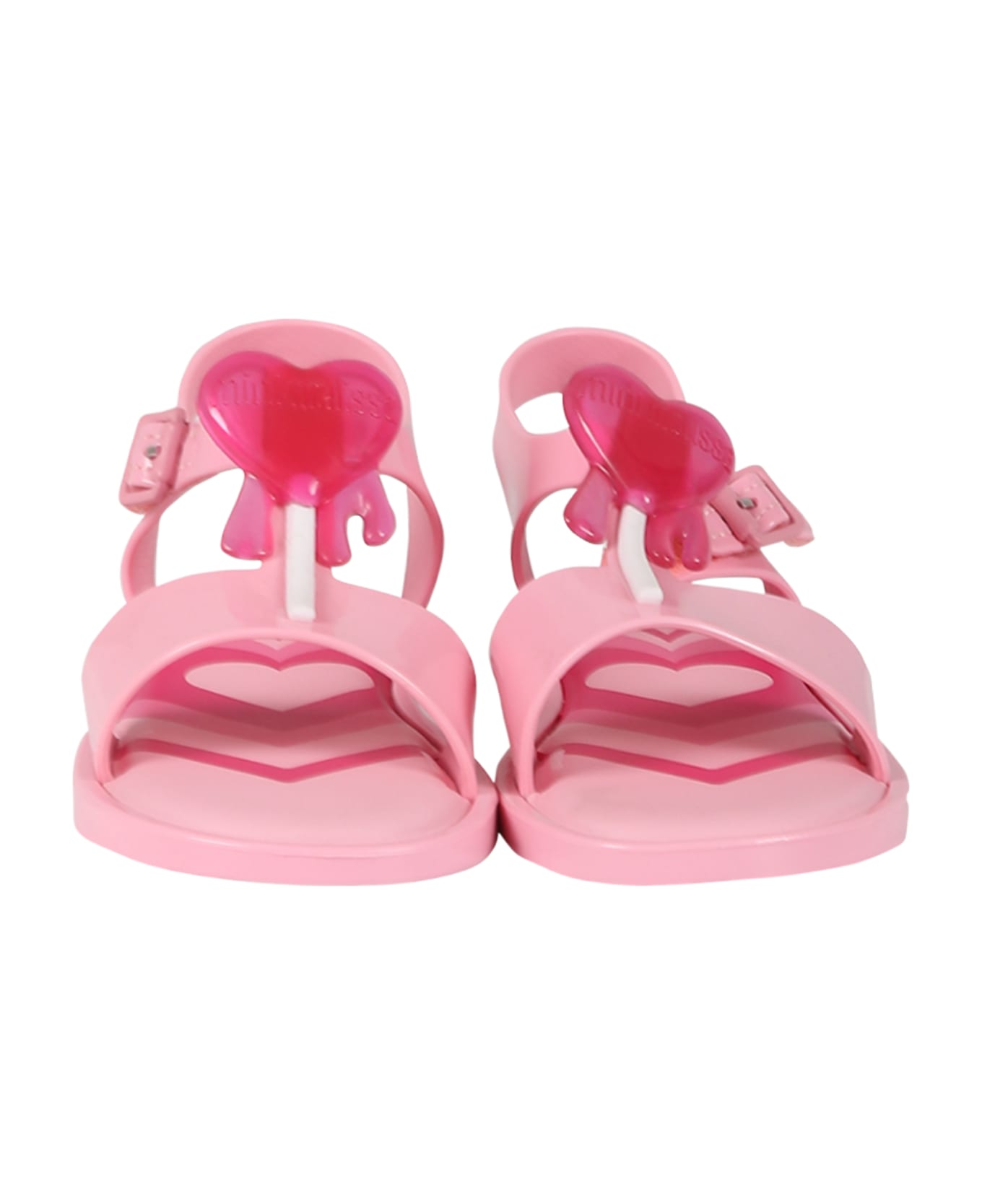Melissa Pink Sandals For Girl With Lollipop - Pink シューズ