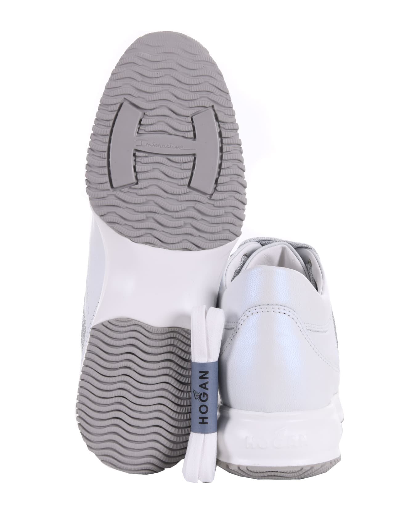 Hogan Sneakers Donna Hogan Interactive In Pelle - Bianco perlato