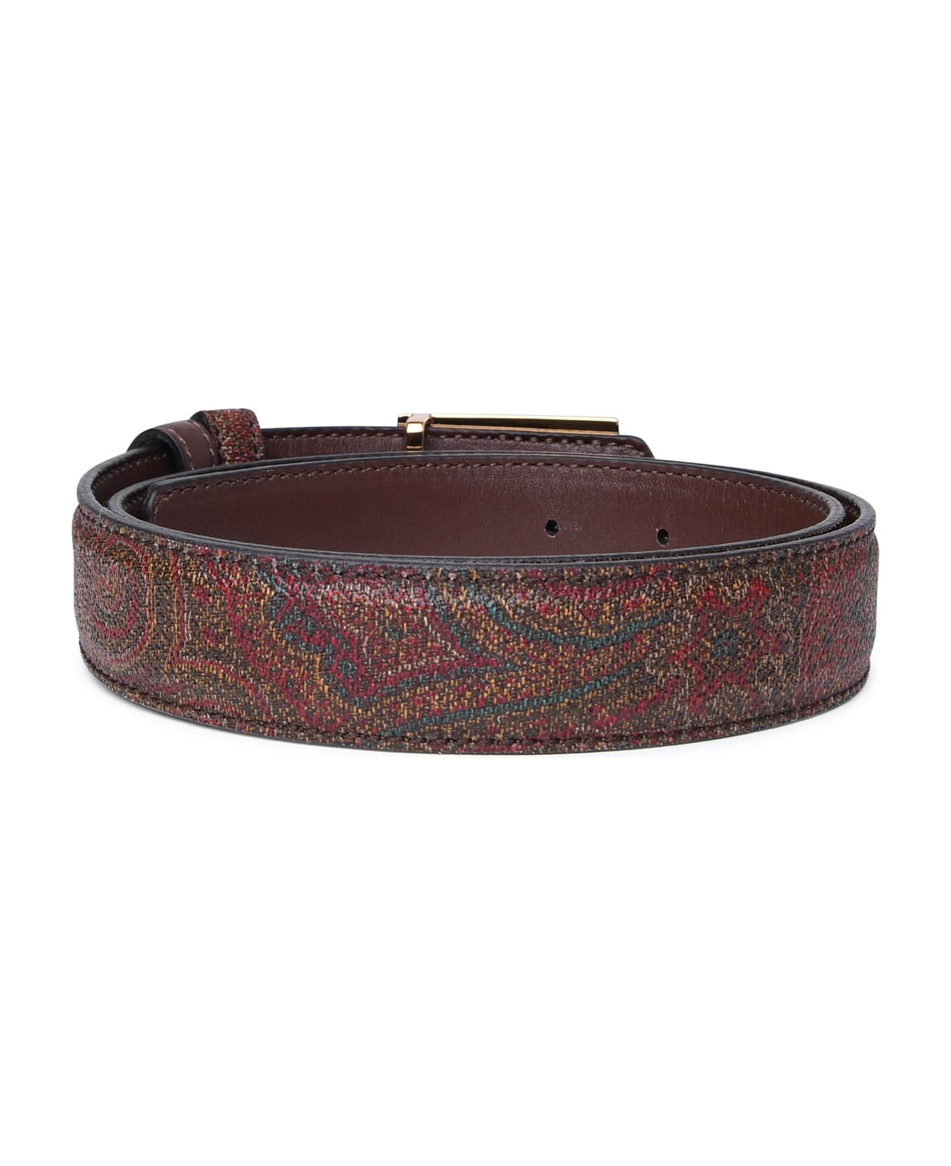 Etro Brown Leather Belt - Marrone ベルト