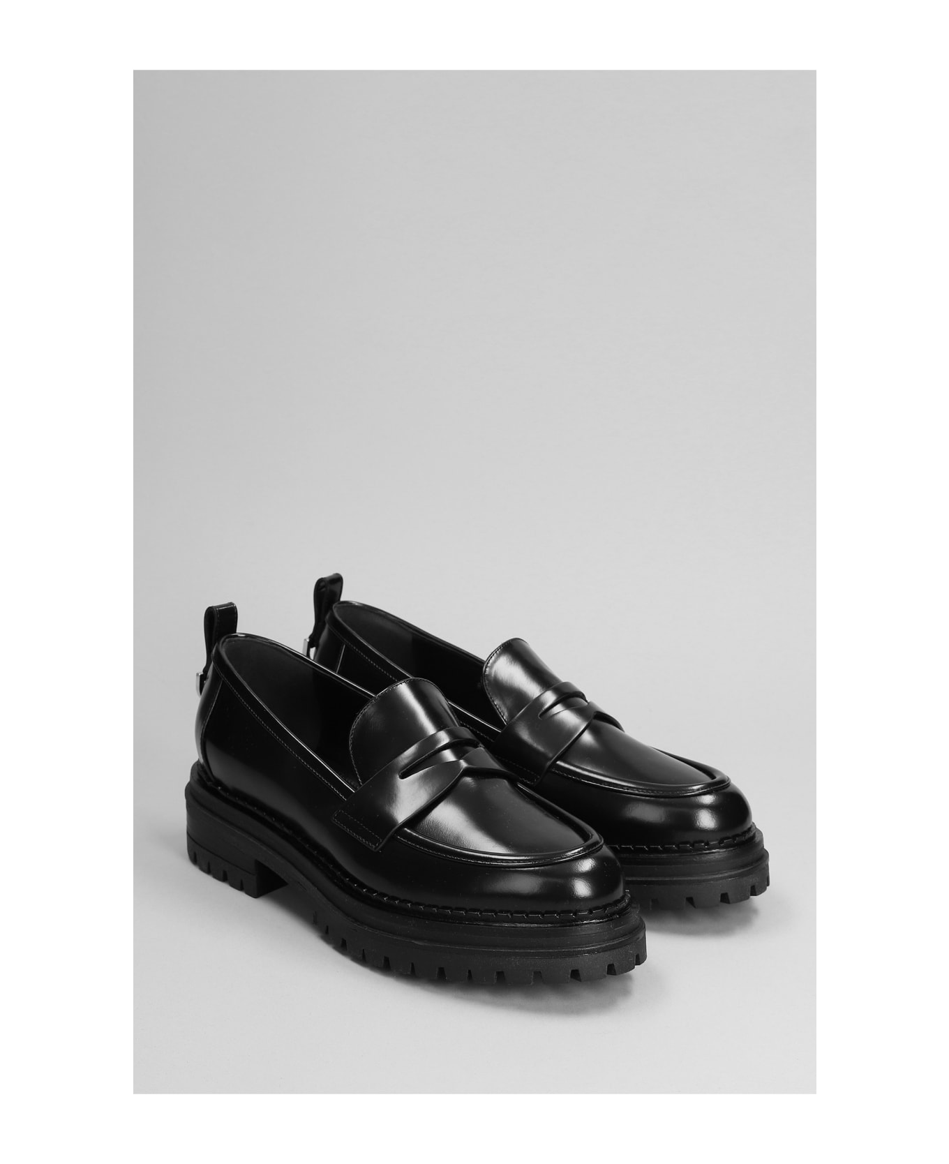 Sergio Rossi Loafers In Black Leather - black