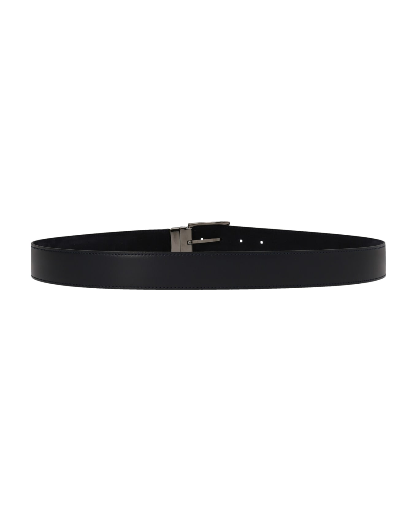 D'Amico Reversible Suede Leather Belt - Blue
