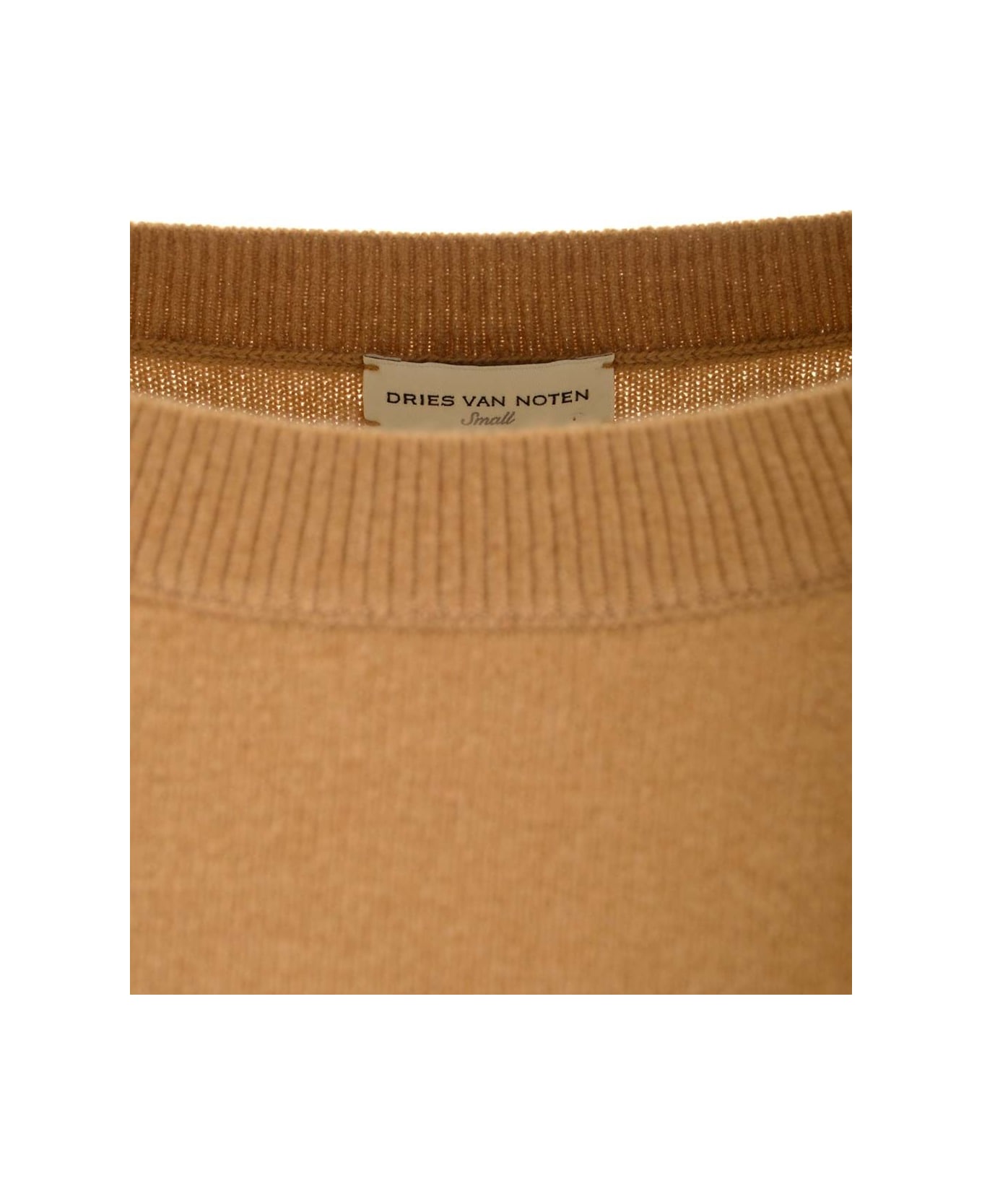 Dries Van Noten Cashmere Knit Sweater - Beige