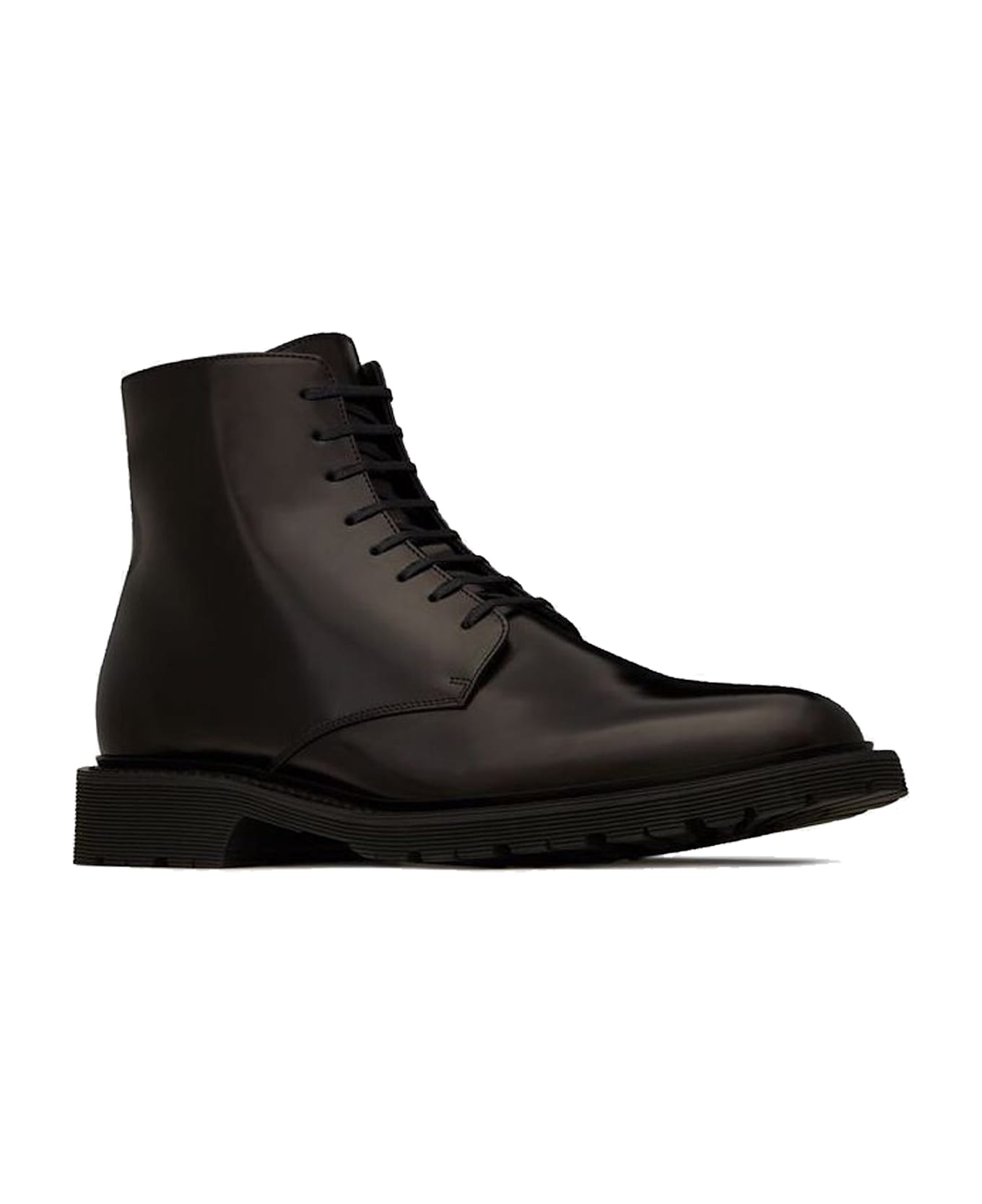 Saint Laurent Army Leather Boots - Black