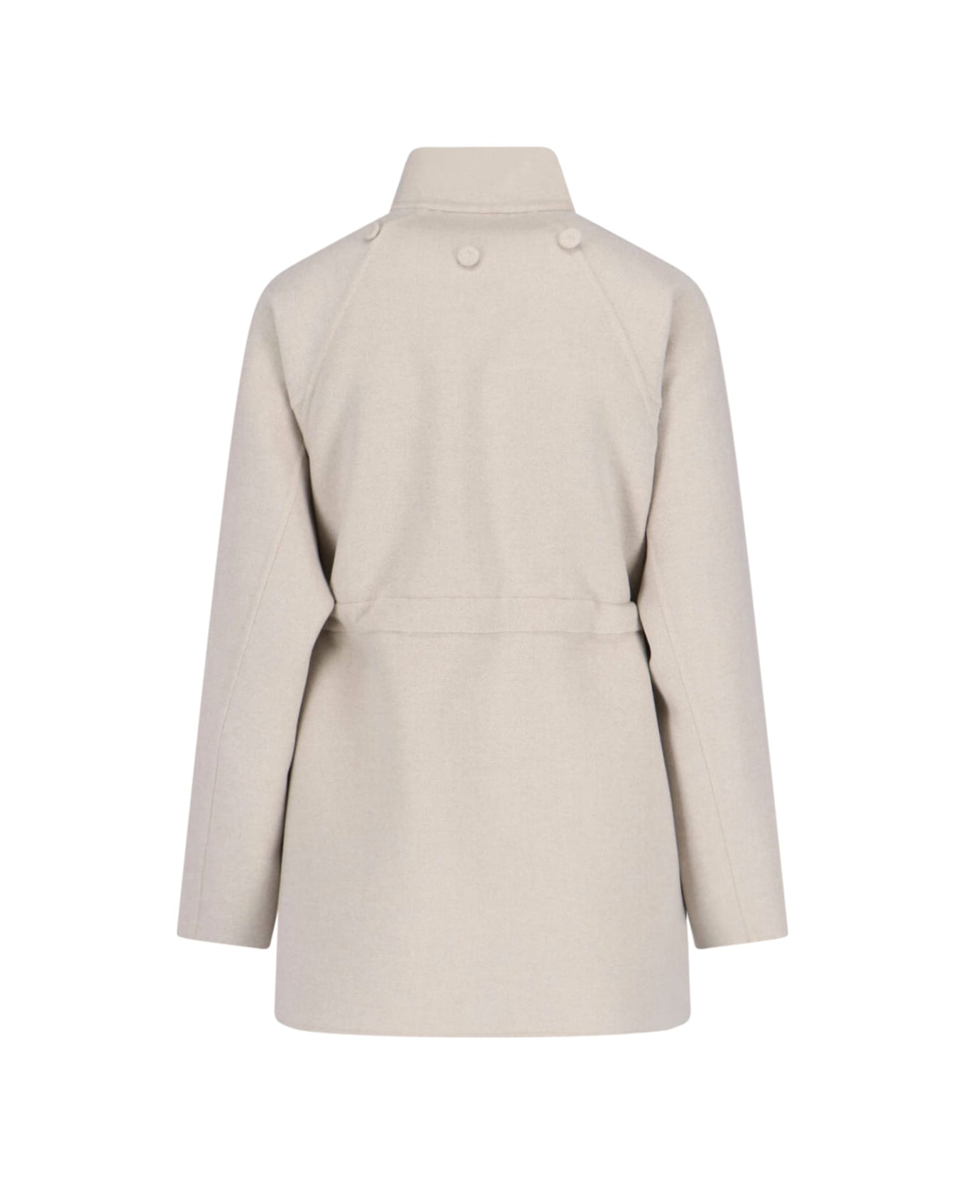 Fendi High Neck Blouson Jacket - Light Grey