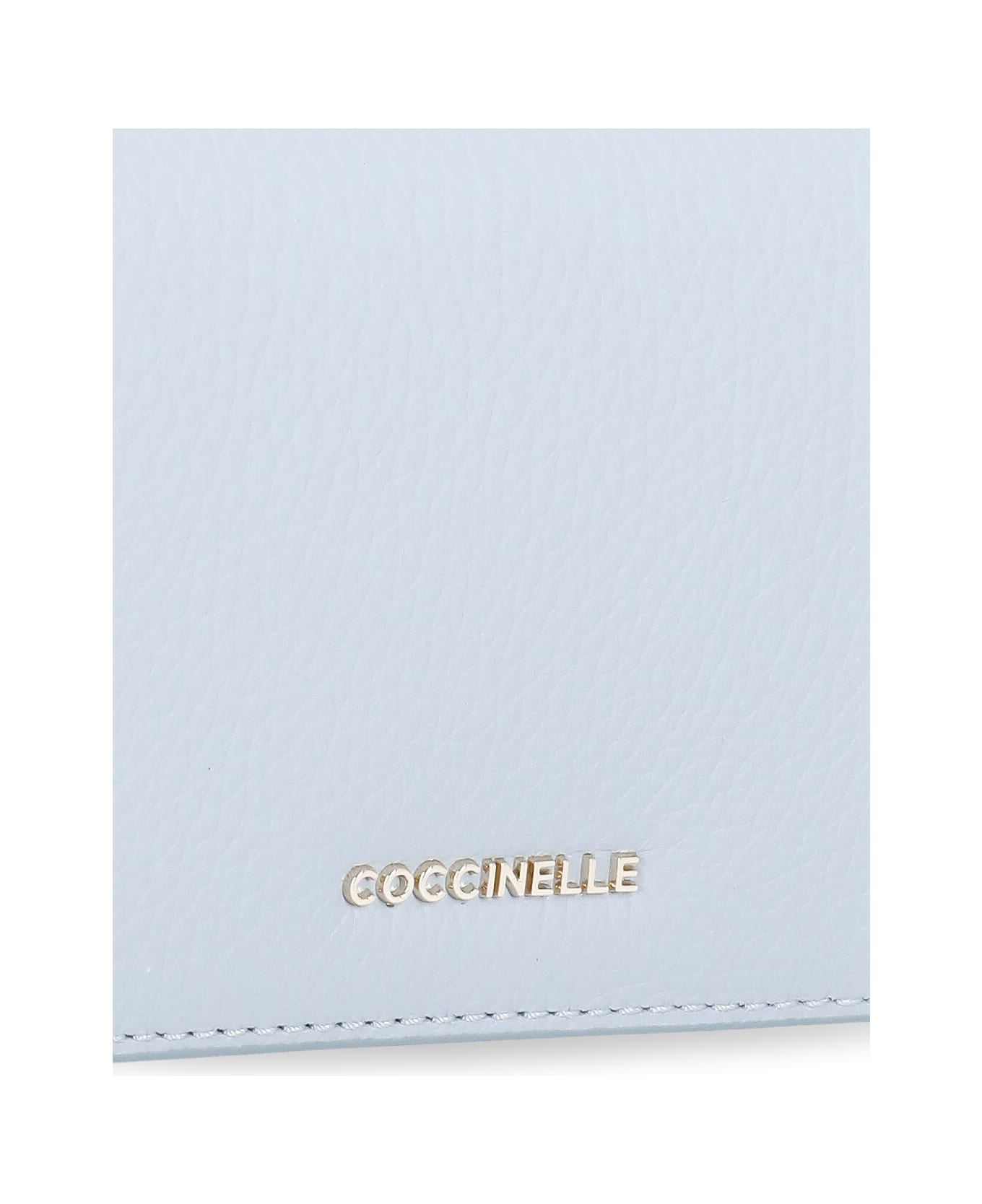 Coccinelle Metallic Soft Wallet - Light Blue