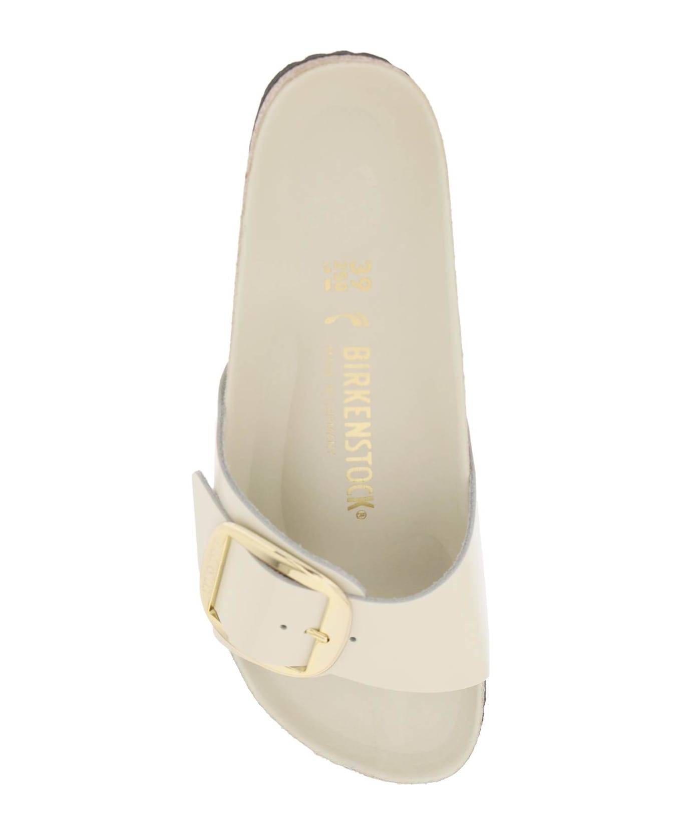 Birkenstock Madrid Big Buckle - Flat Sandal - Ecru