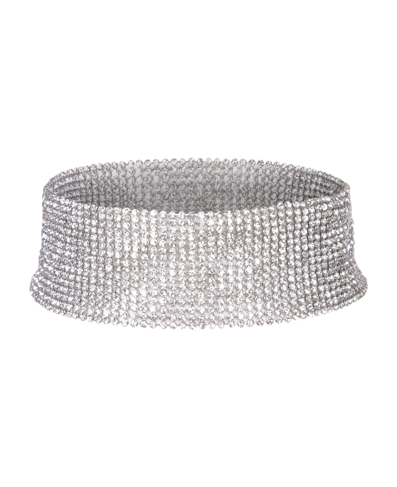 Paco Rabanne Pixel Crystal Silver Collar - Metallic