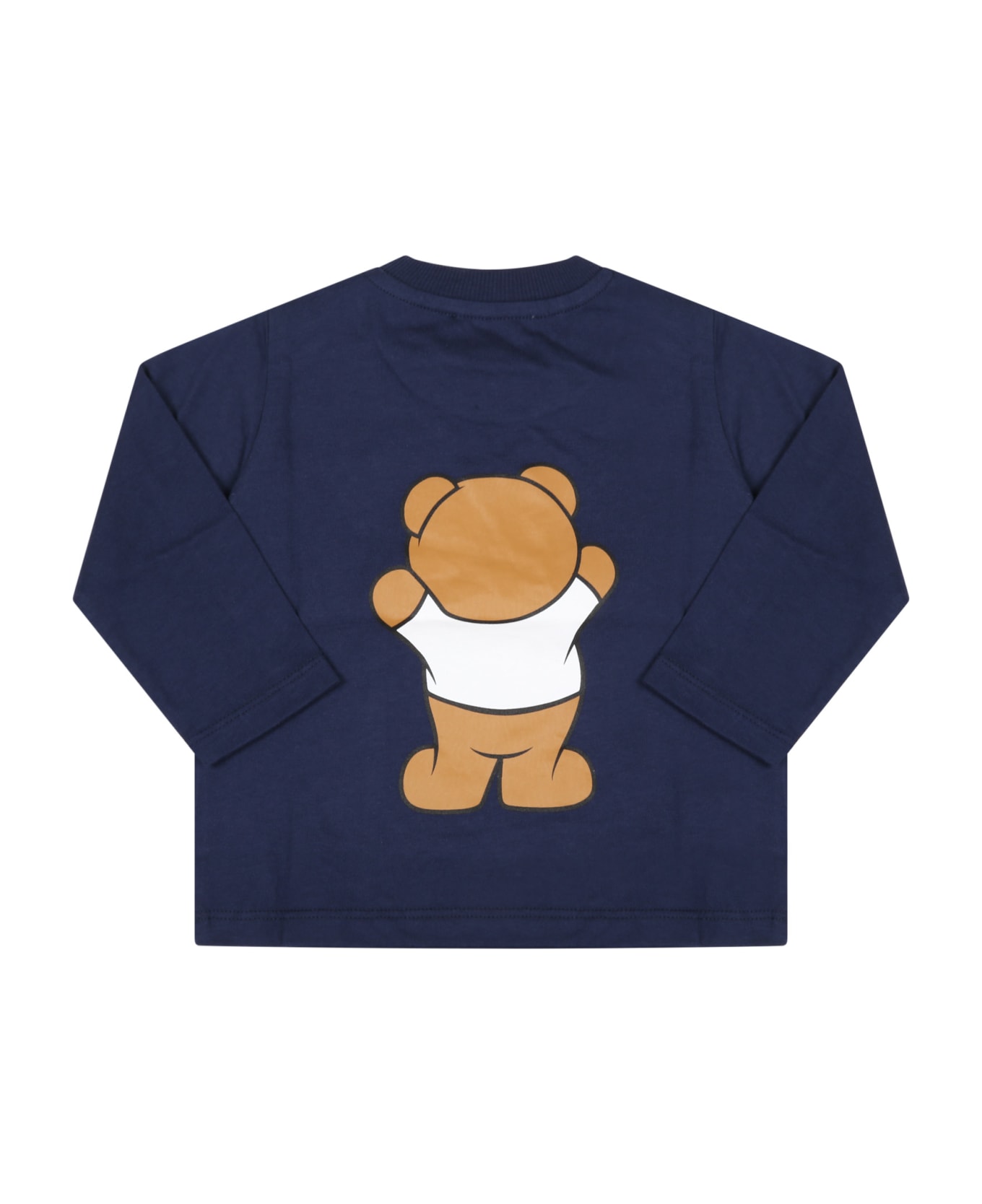 Moschino Blue T-shirt For Baby Kids With Teddy Bear - Blue