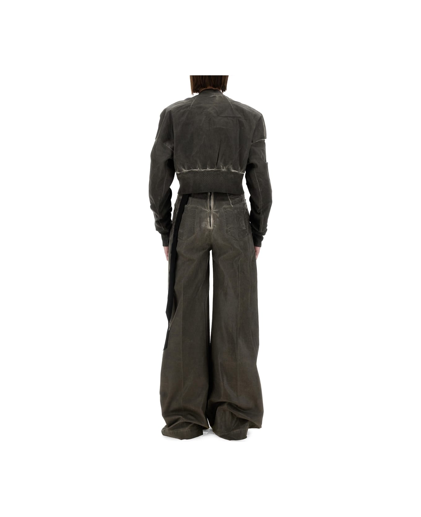 DRKSHDW Cropped Bomber Jacket Flight Jkt - GREY
