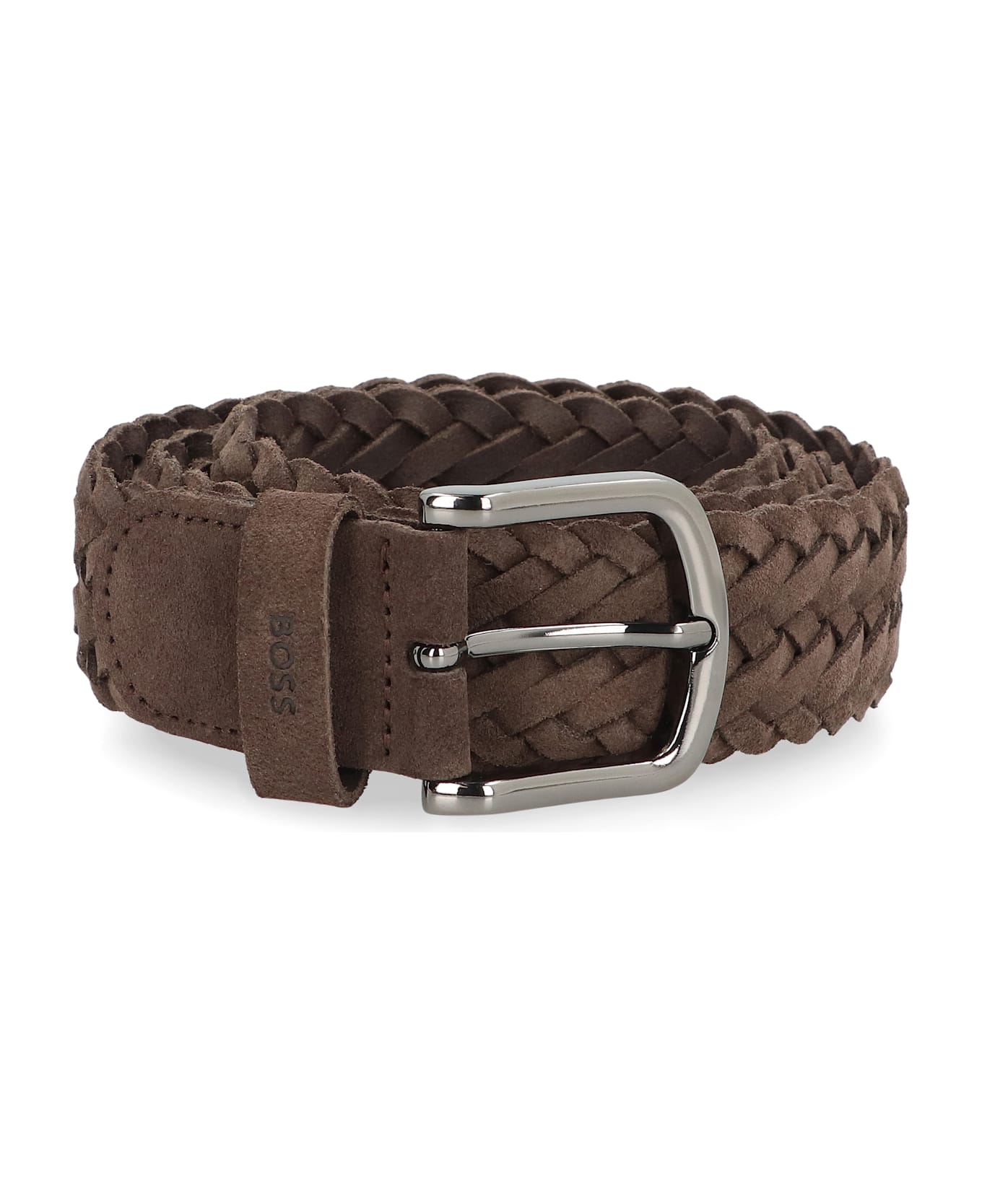 Hugo Boss Suede Belt - brown