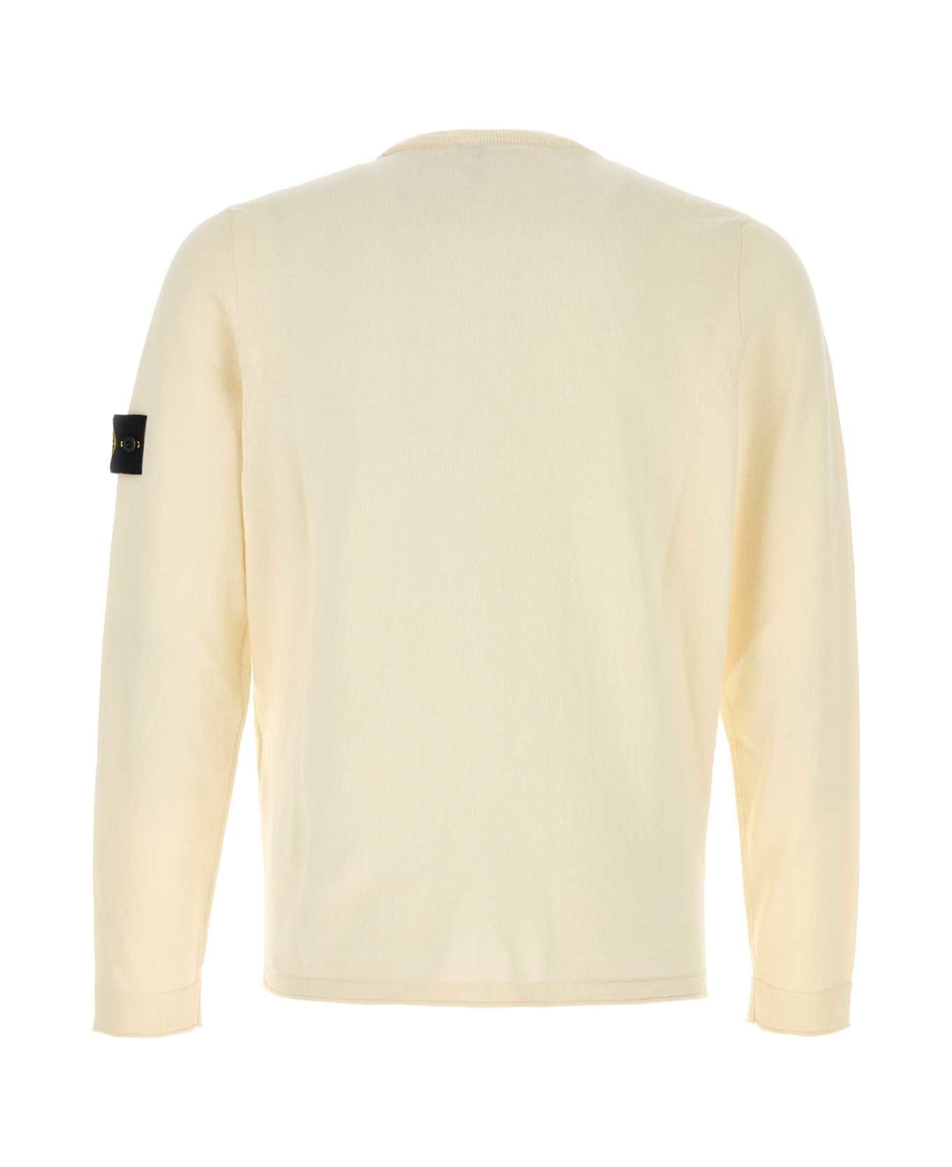 Stone Island Ivory Cotton Sweater - MULTI ニットウェア