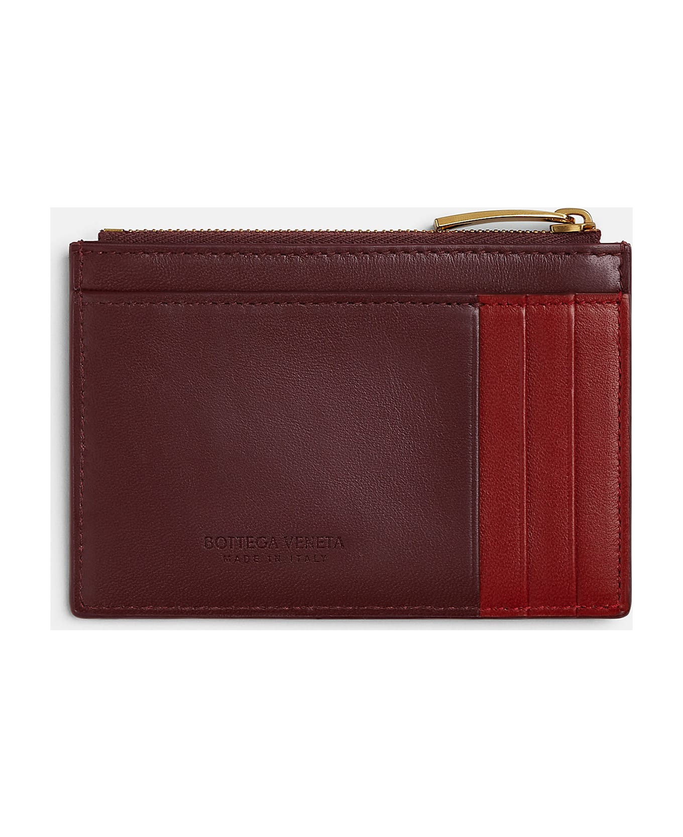 ★BOTTEGA VENETA★ Cassette Gold Zipper 3 Slot Card Holder B Bottega Benetta Cassette Gold Zipper 3-Slot Card Holder