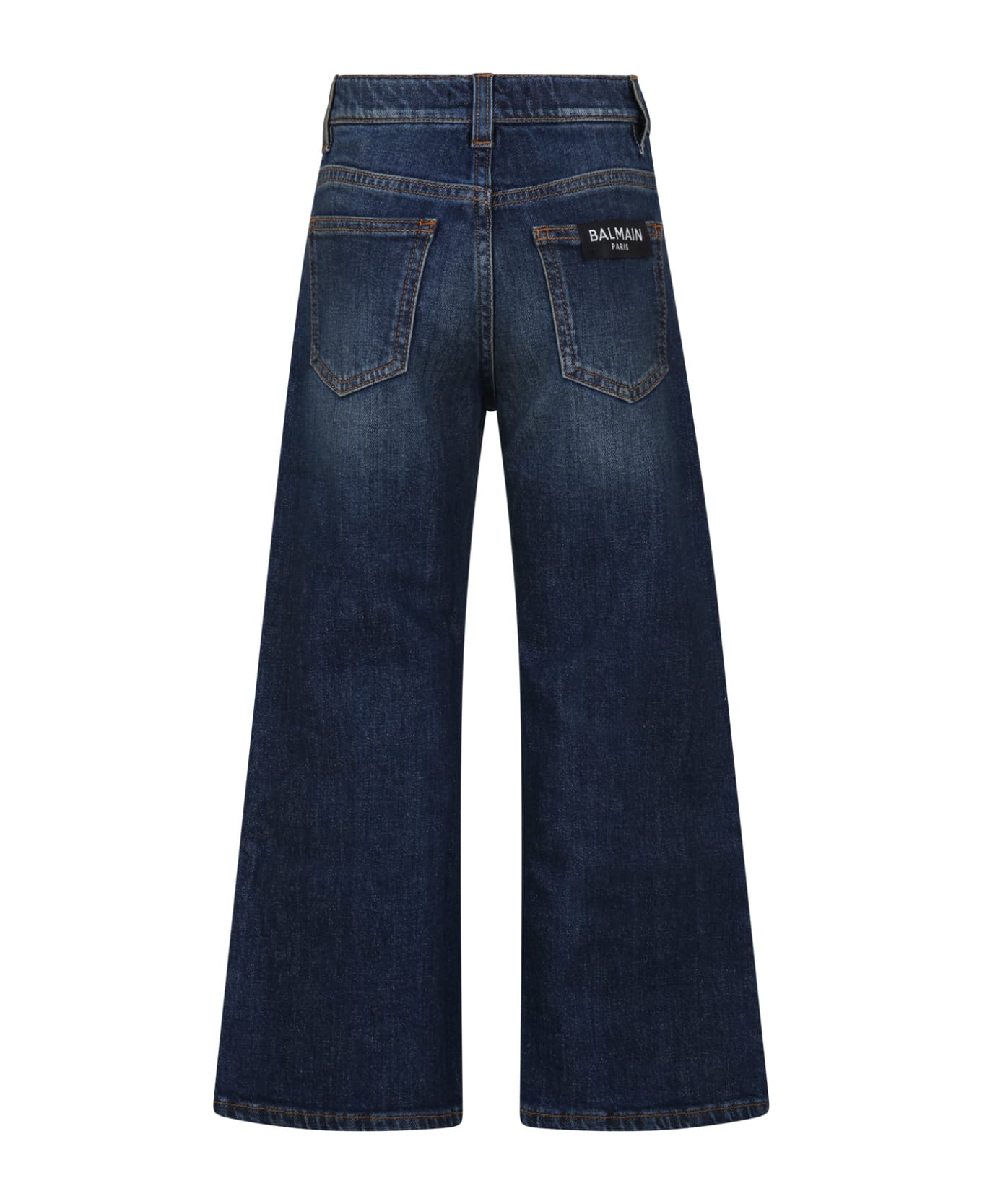 Balmain Denim Jeans For Girl - Denim ボトムス