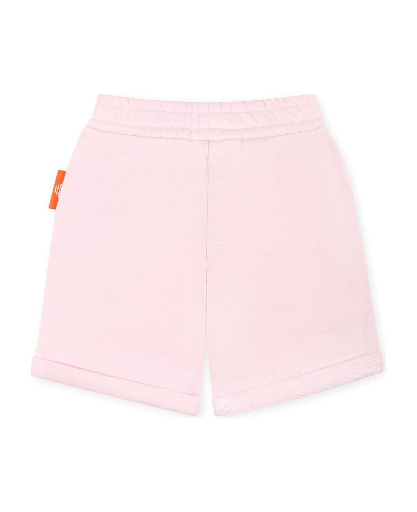 Emporio Armani Pink Shorts For Girl With Manga Bear - Pink