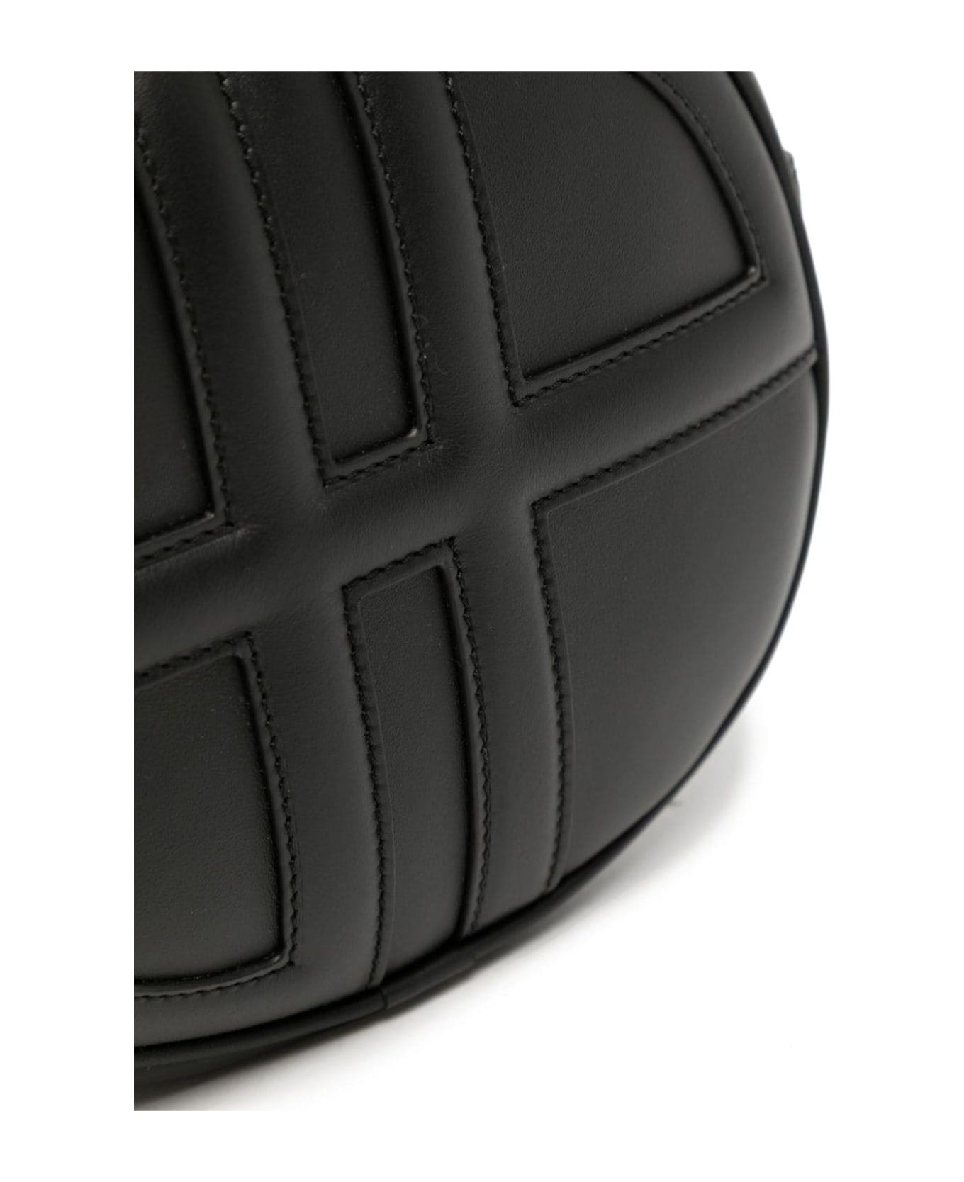 Patou Black Le Jp Leather Crossbody Bag - BLACK