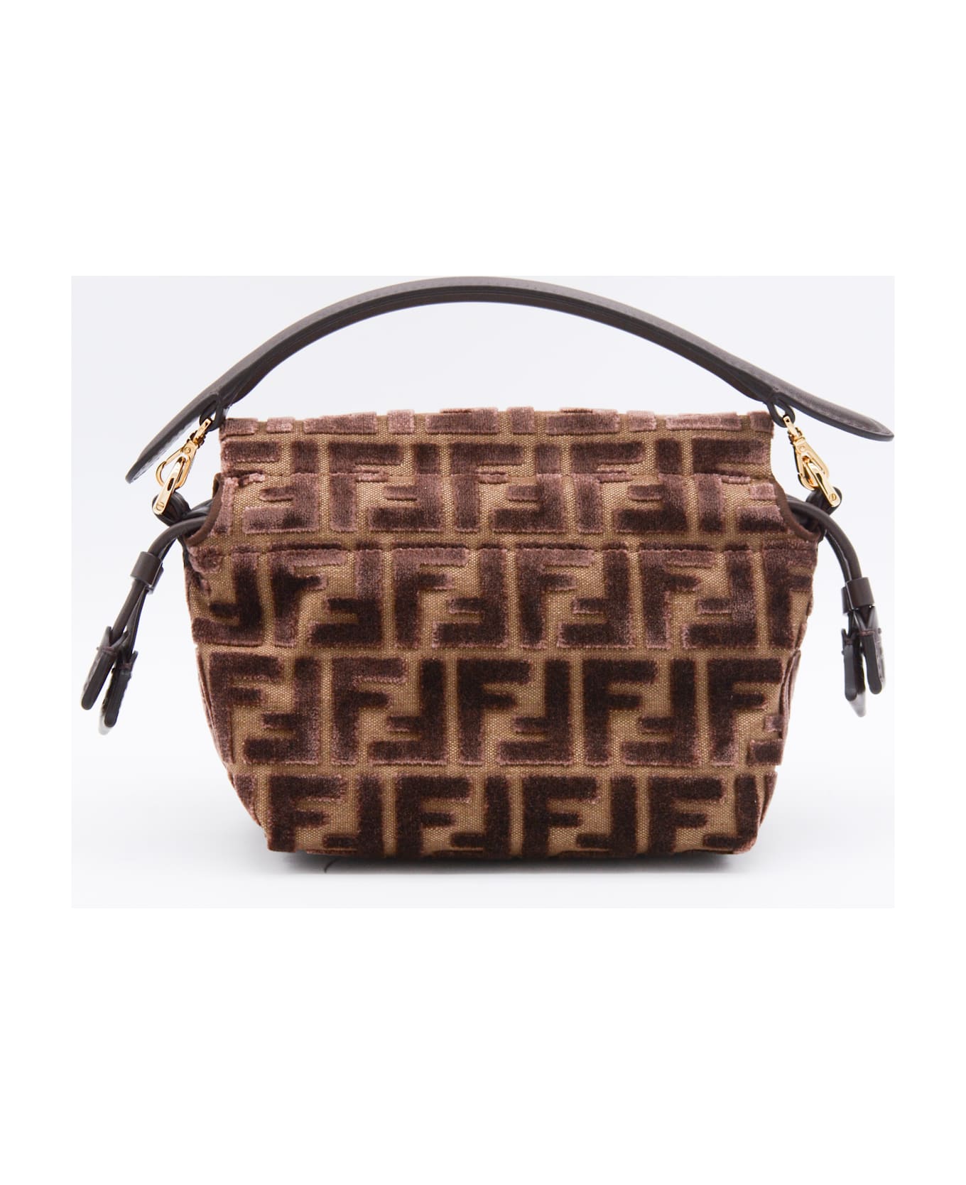 Fendi Brown Mamma Baguette Small Shoulder Bag - Brown