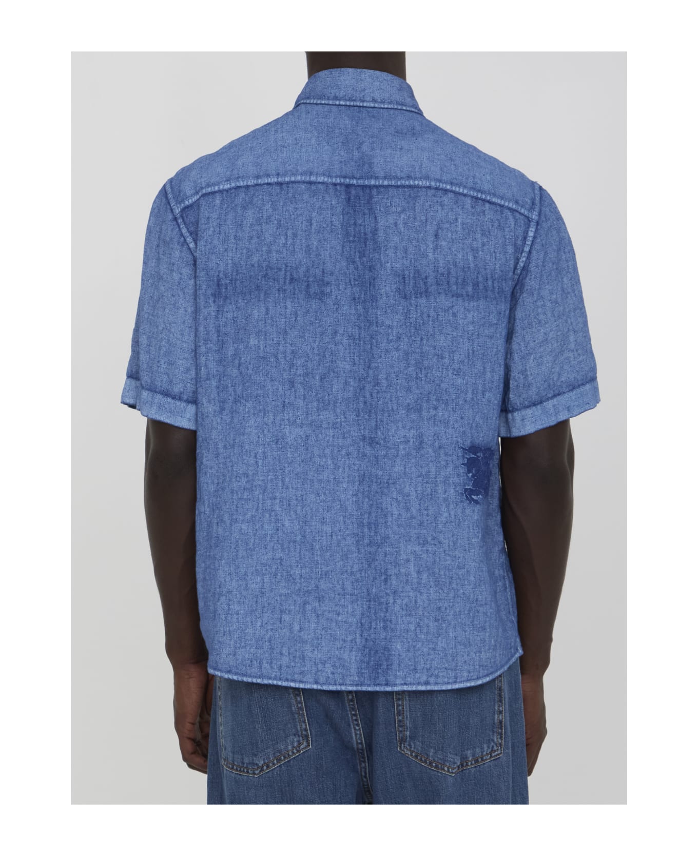 Burberry Linen Shirt - BLUE