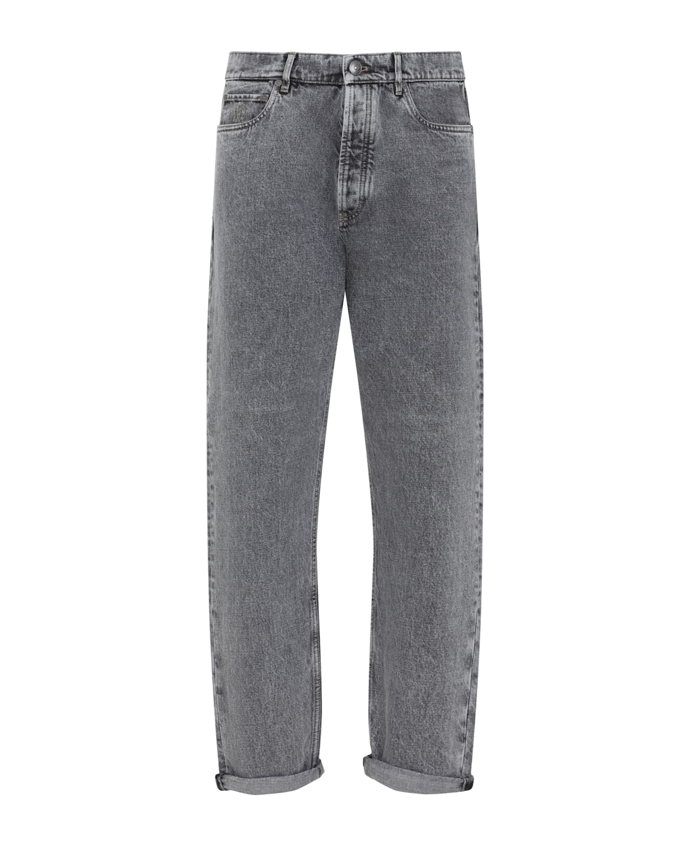 Brunello Cucinelli Cotton Jeans - Medium Grey
