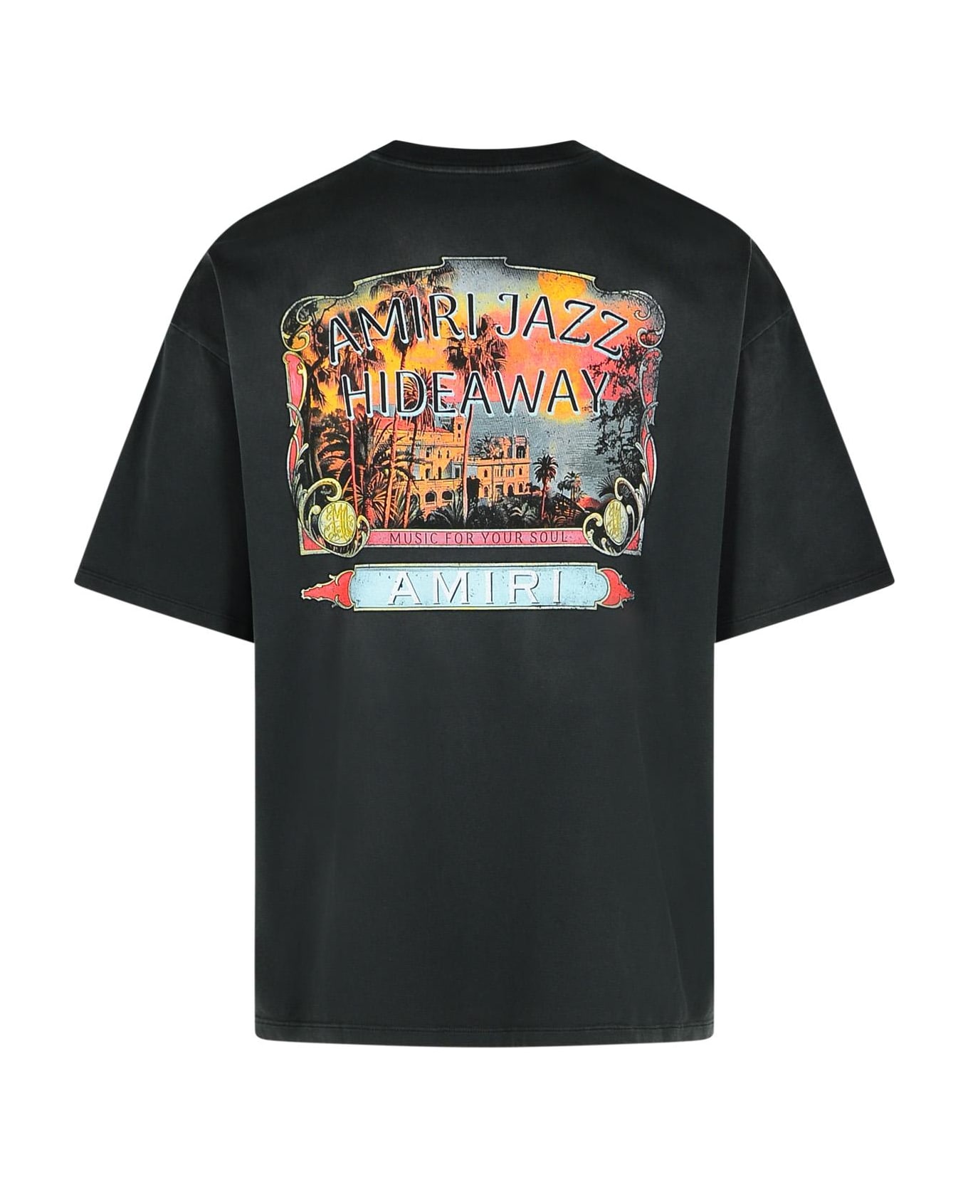 AMIRI 
amiri Jazz
 Black Cotton T-shirt - Black