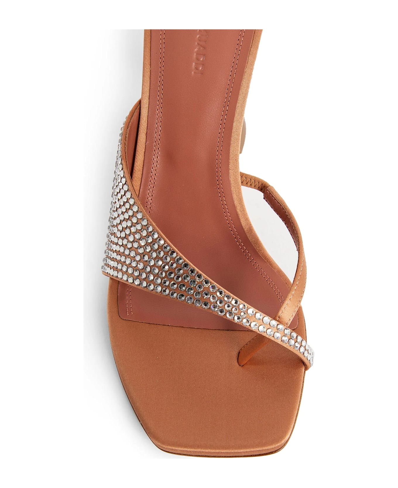 Amina Muaddi Shiona Slipper Crystals 95 Mules - Orange