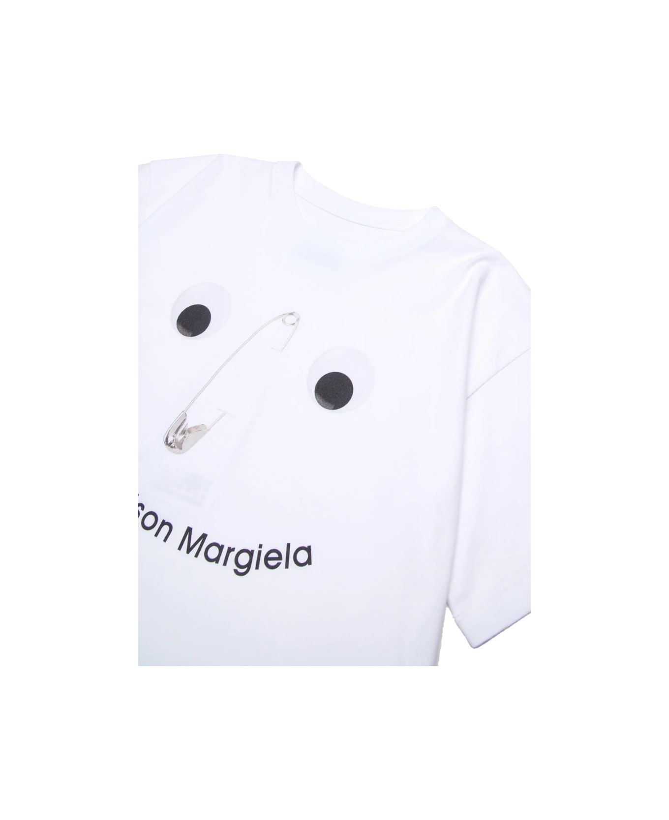 MM6 Maison Margiela "smile" Logo T-shirt - WHITE